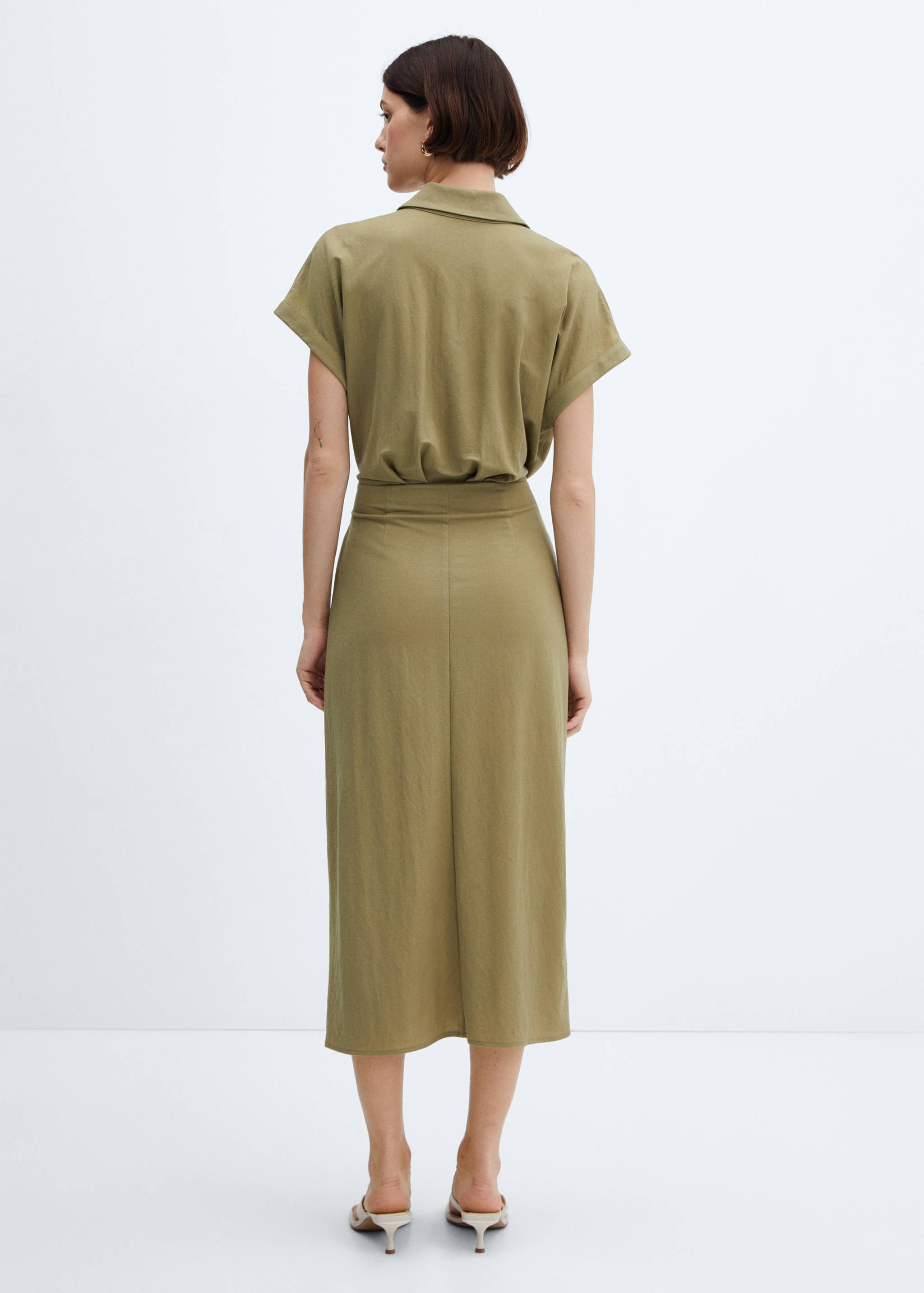 Bow shirt dress - Reverse of the article