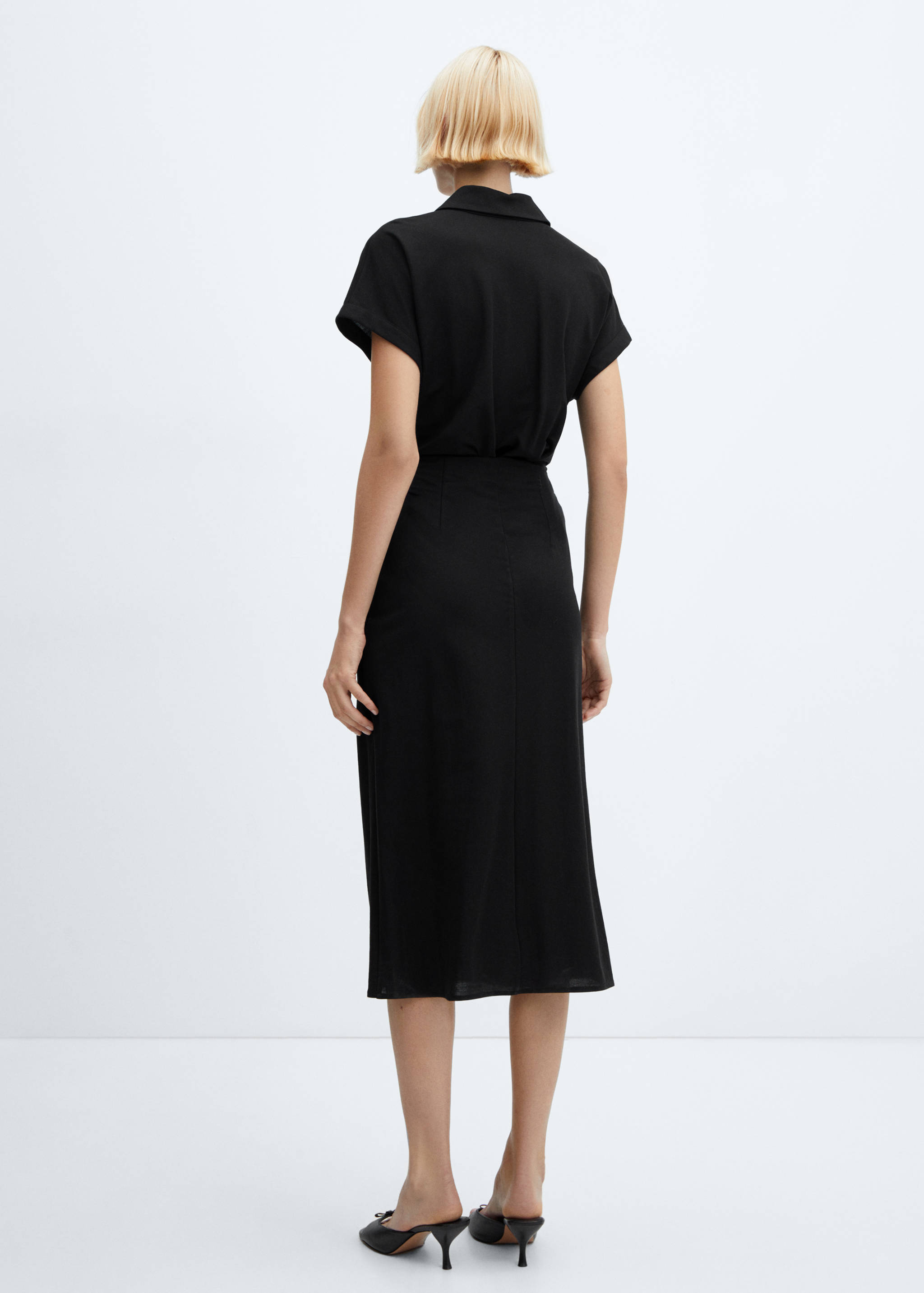 Bow shirt dress - Reverse of the article