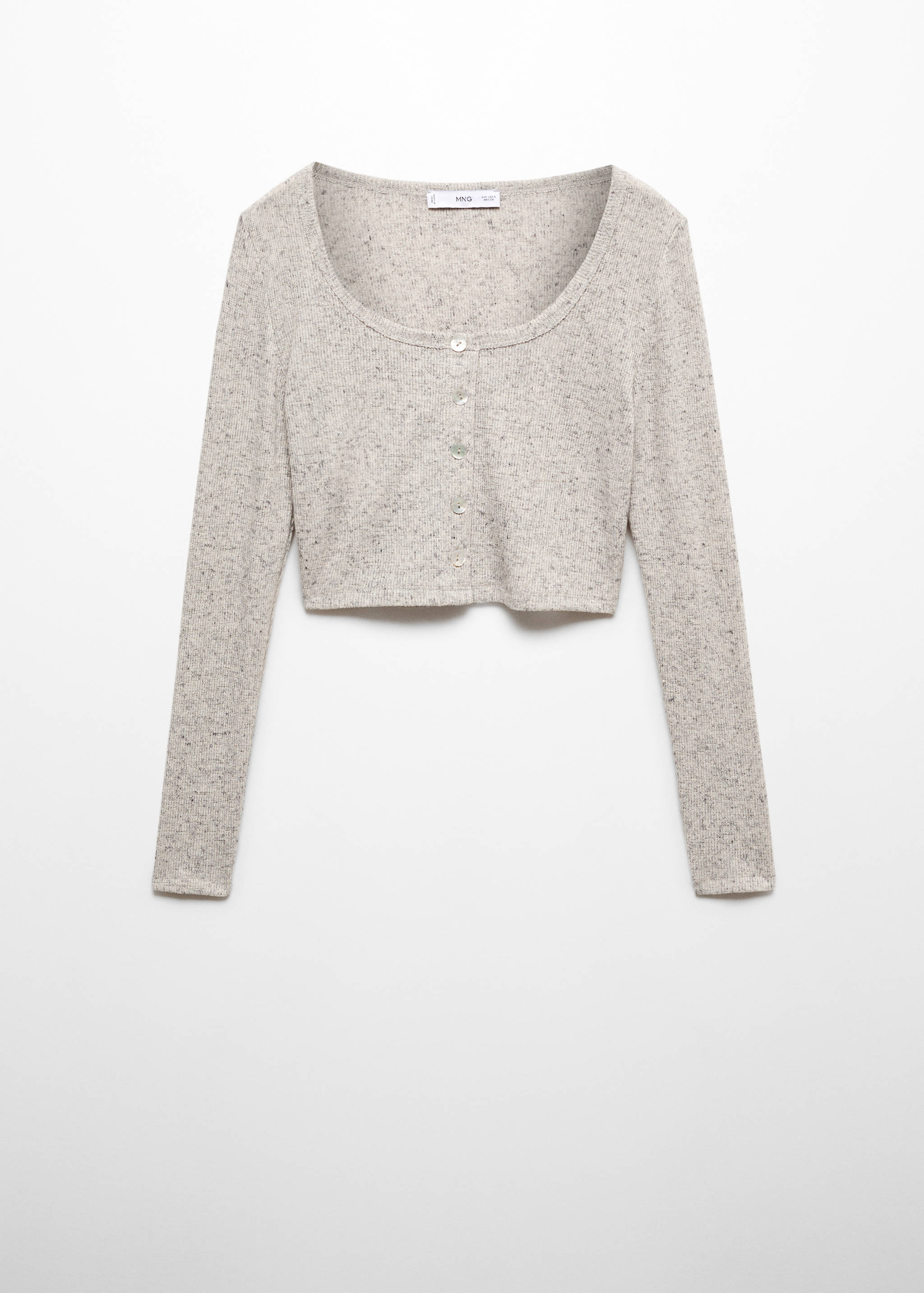 Knitted cropped cardigan - Article without model