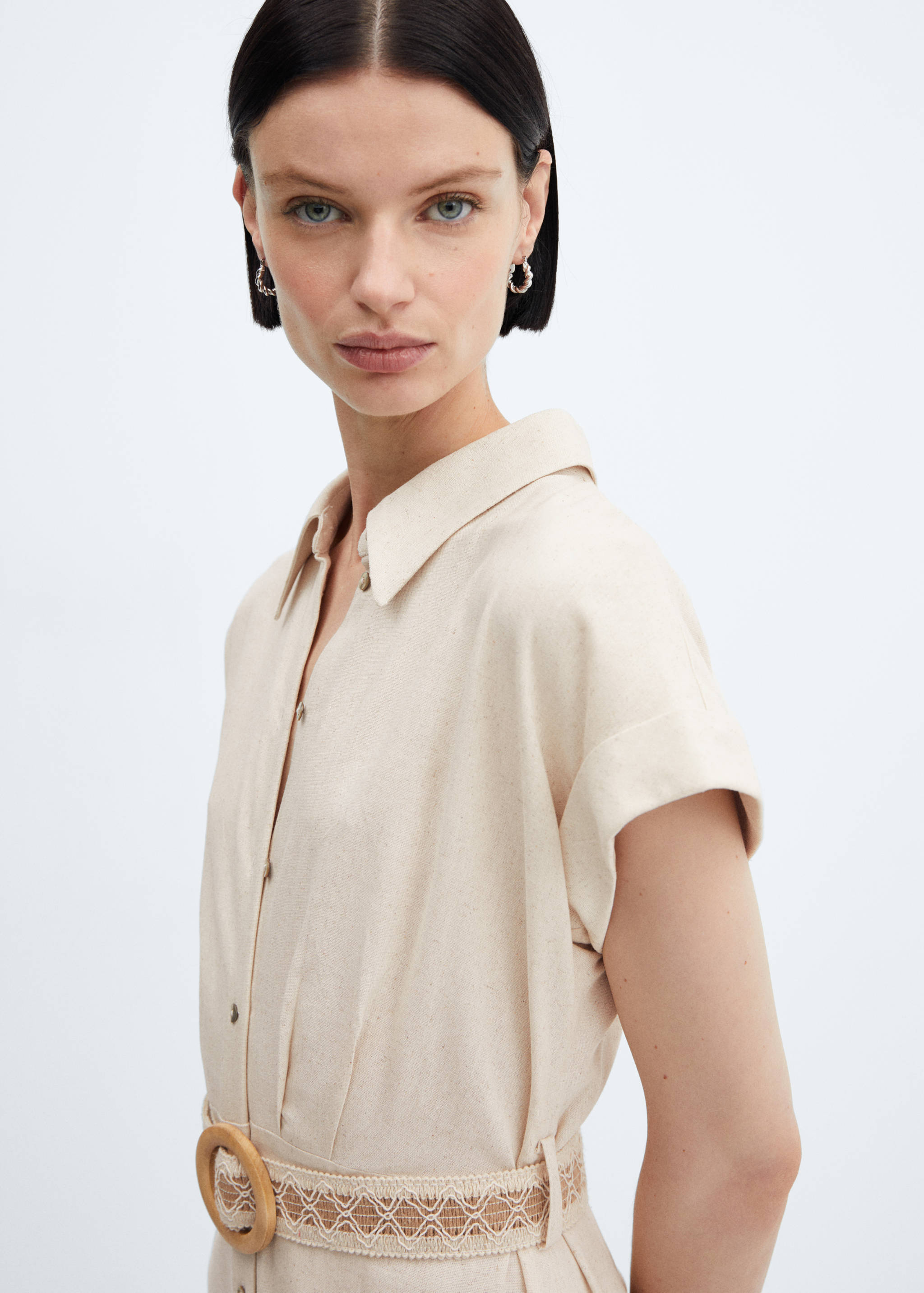 Belt shirt dress - Details of the article 1