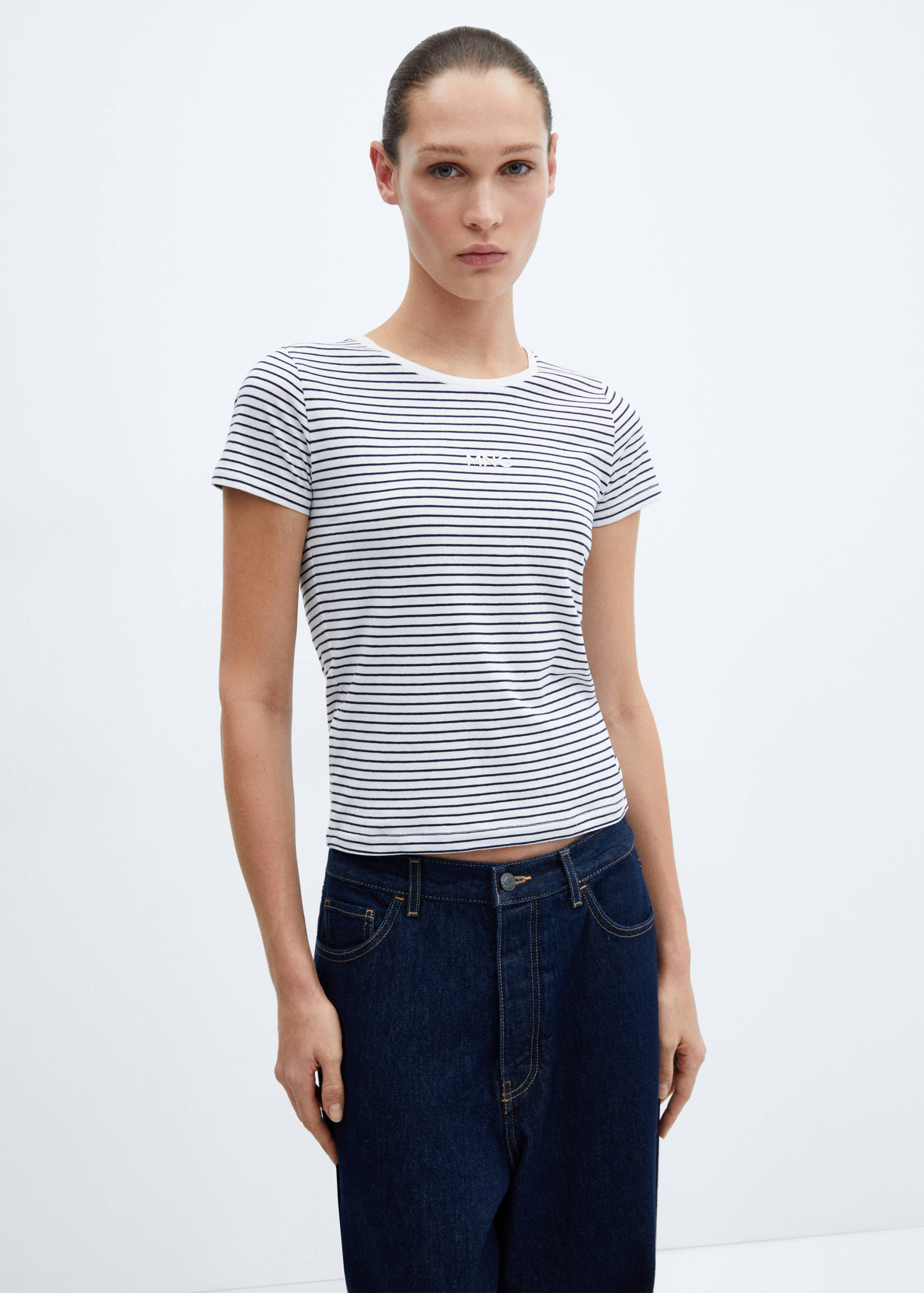 Camiseta algodón logo - Plano medio