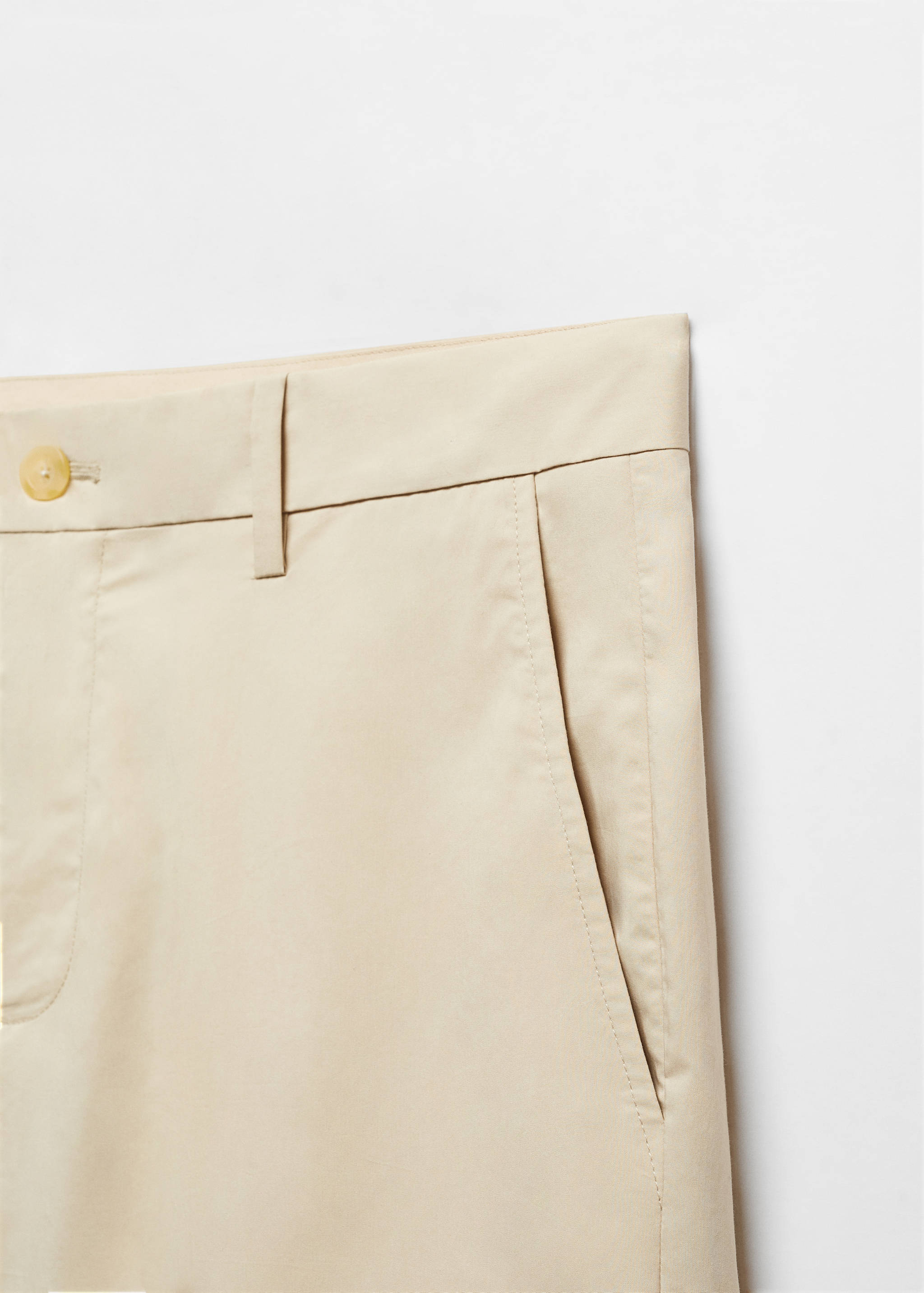 Slim fit cotton Bermuda shorts - Details of the article 8
