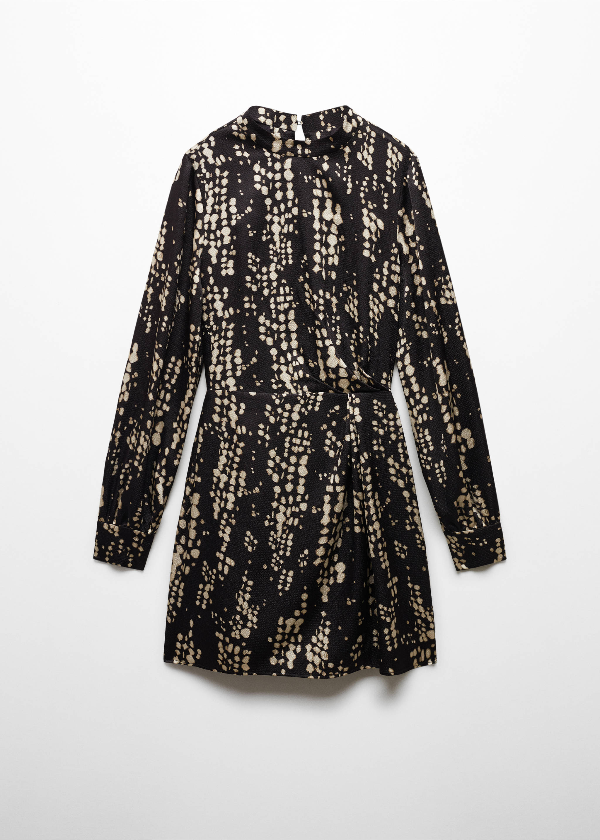 Vestito stampato pince - Articolo senza modello, Nero. Ref: 67090461-00.