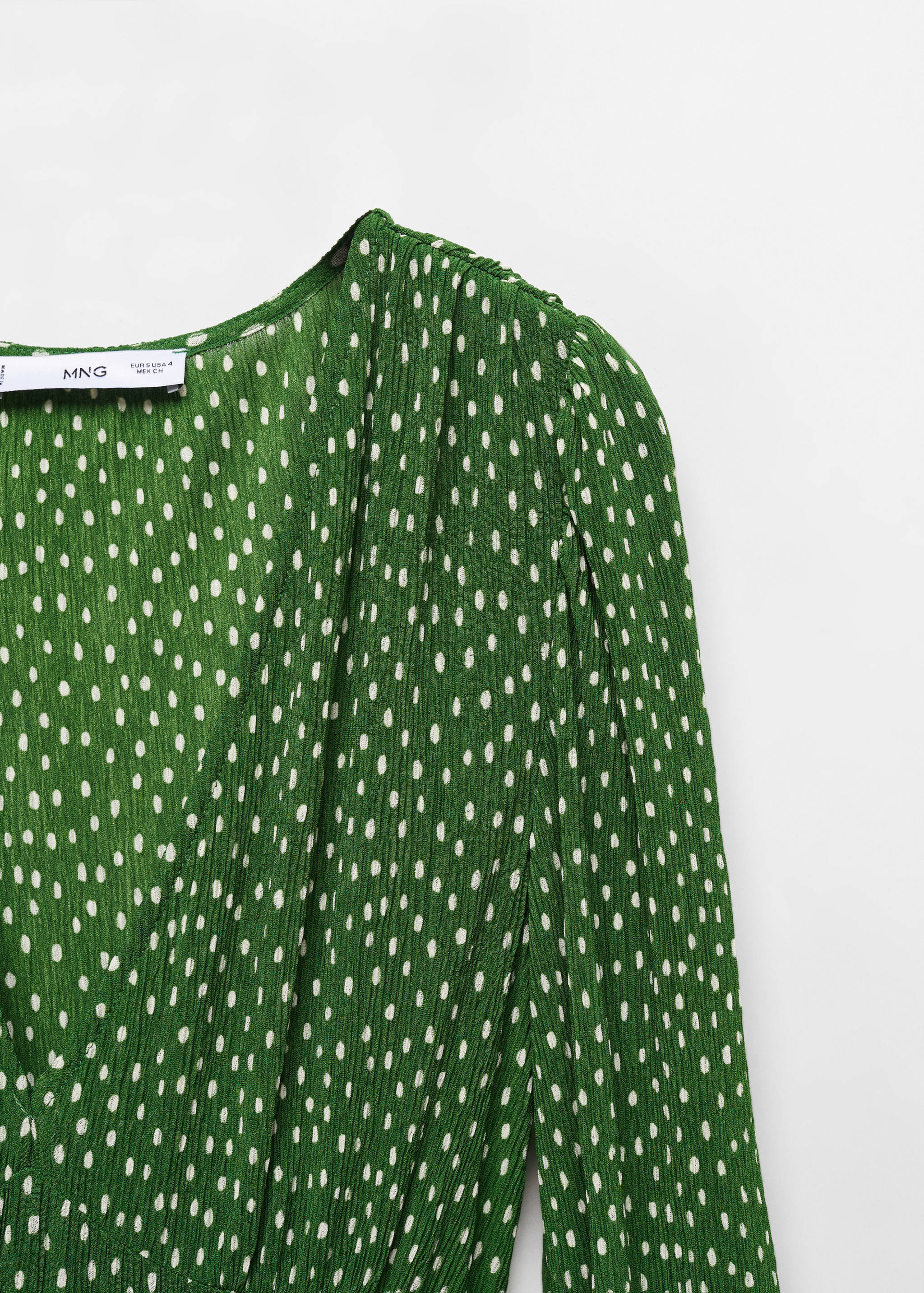 Polka-dot midi dress - Details of the article 8