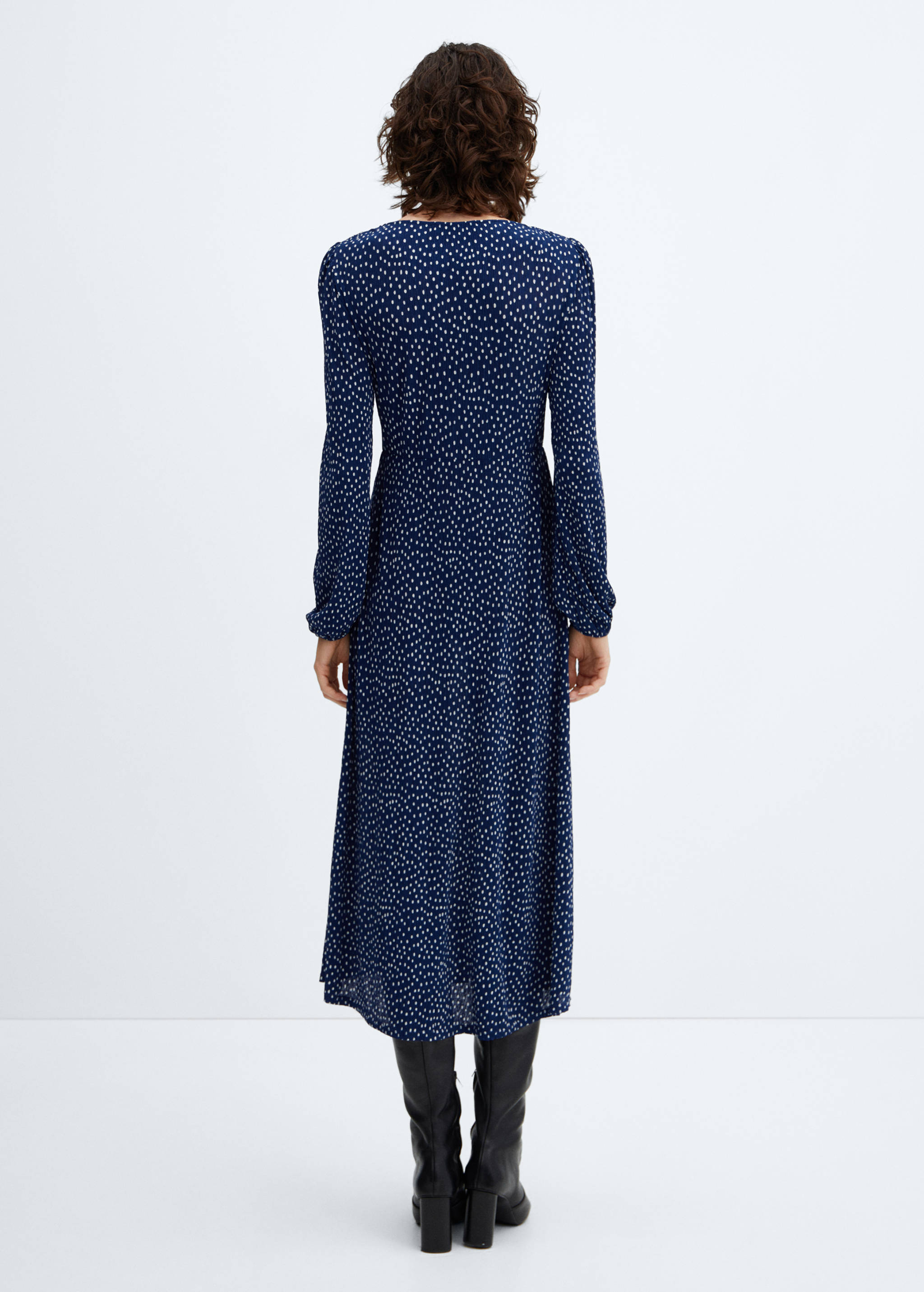 Robe midi pois - Verso de l’article