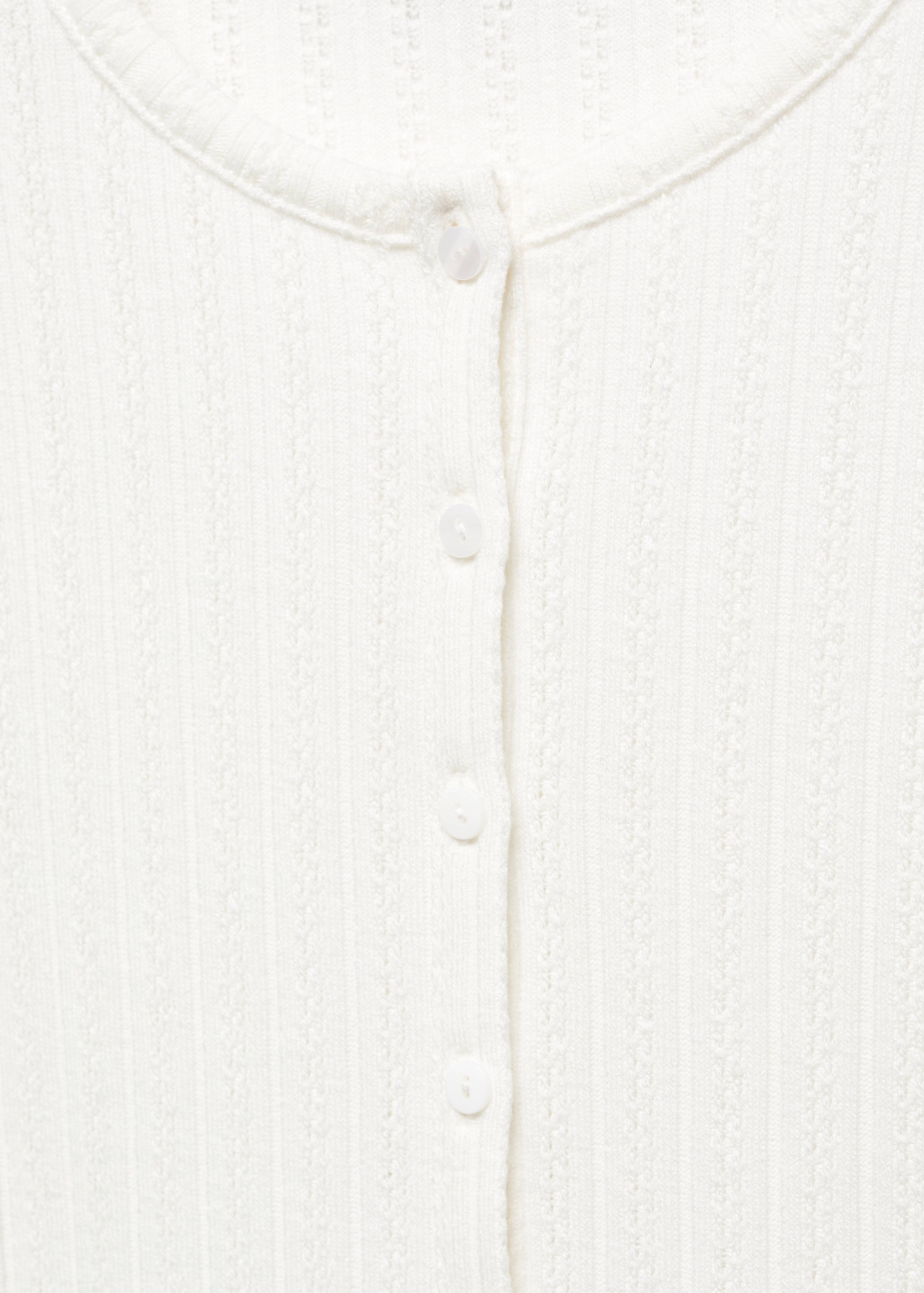 Textured rib-knit cardigan - Details of the article 8