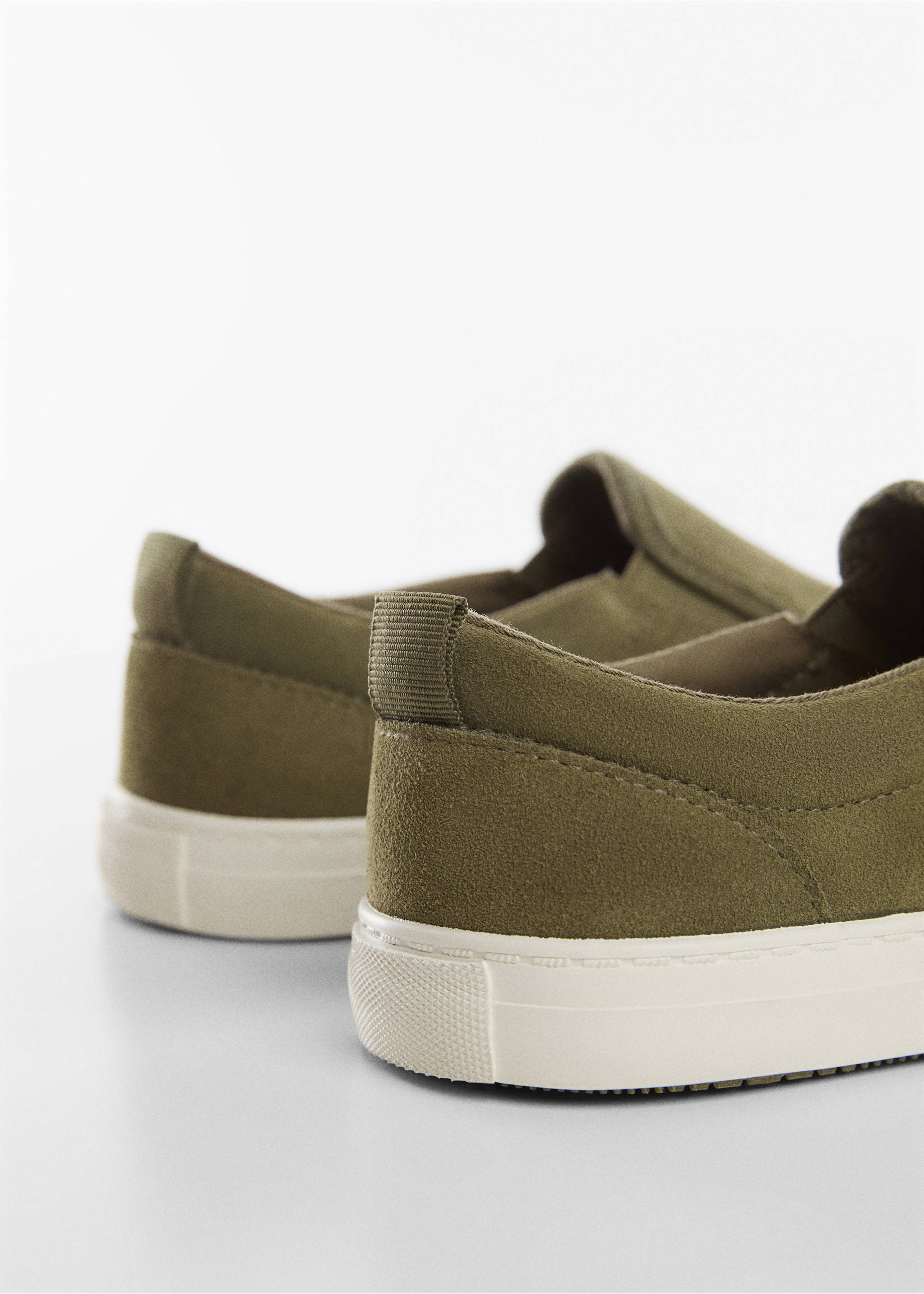 Leather sneakers - Details of the article 1, Khaki. Ref: 67090476-00.