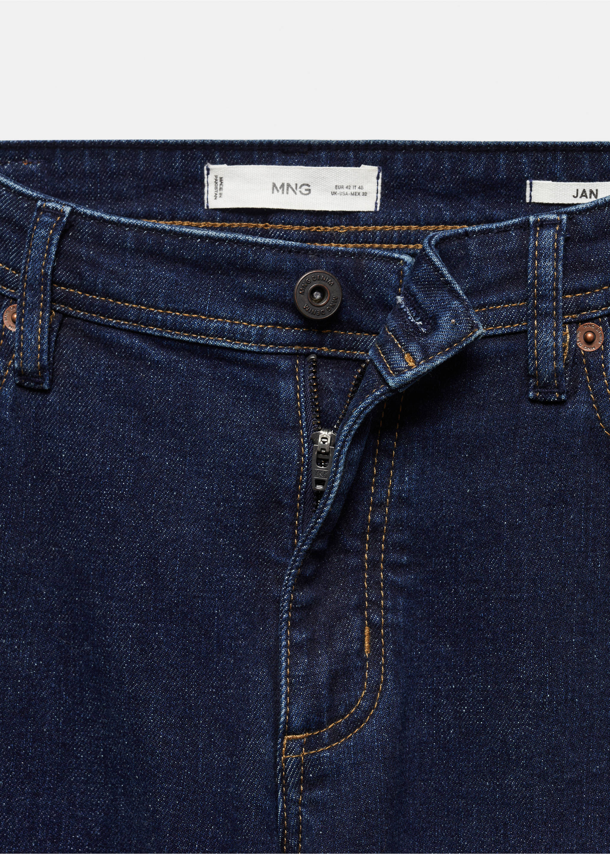 Jeans Jan slim fit - Detalle del artículo 8, Azul. Ref: 67090618-00.