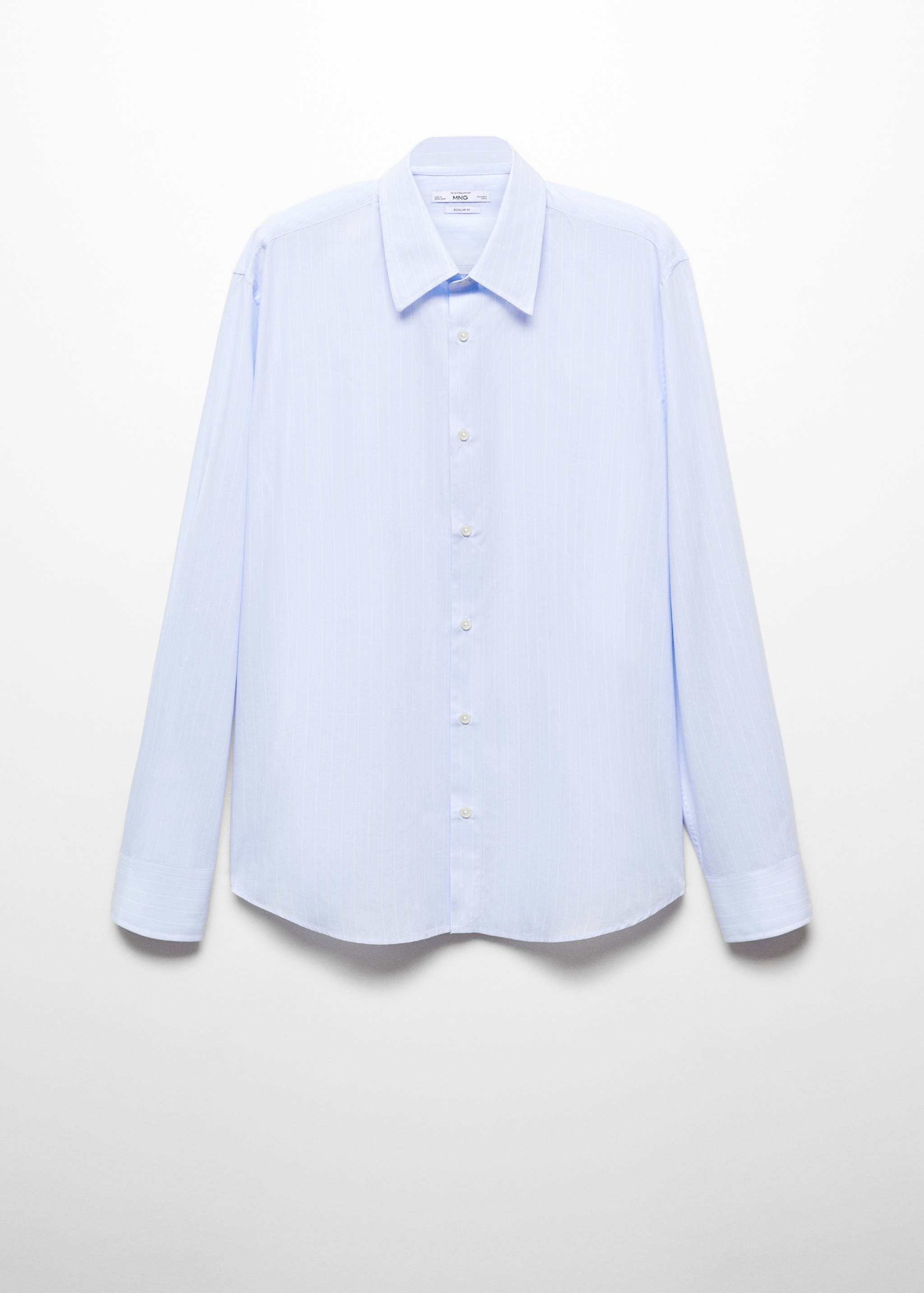 Koszula garniturowa regular fit z bawełny w paski - Artykuł bez modela/modelki