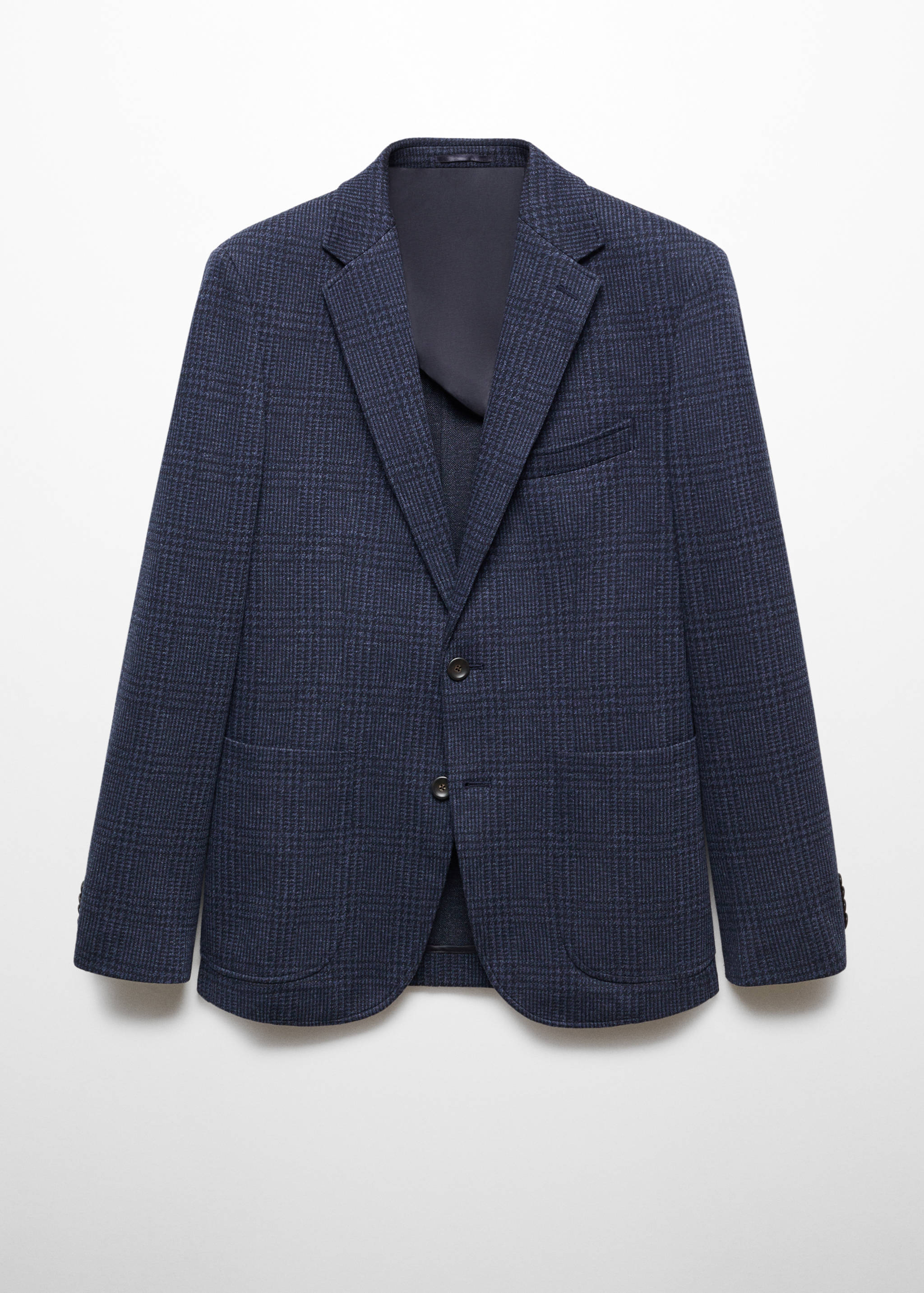 Karierter Slim Fit-Blazer aus Baumwolle - Artikel ohne Model