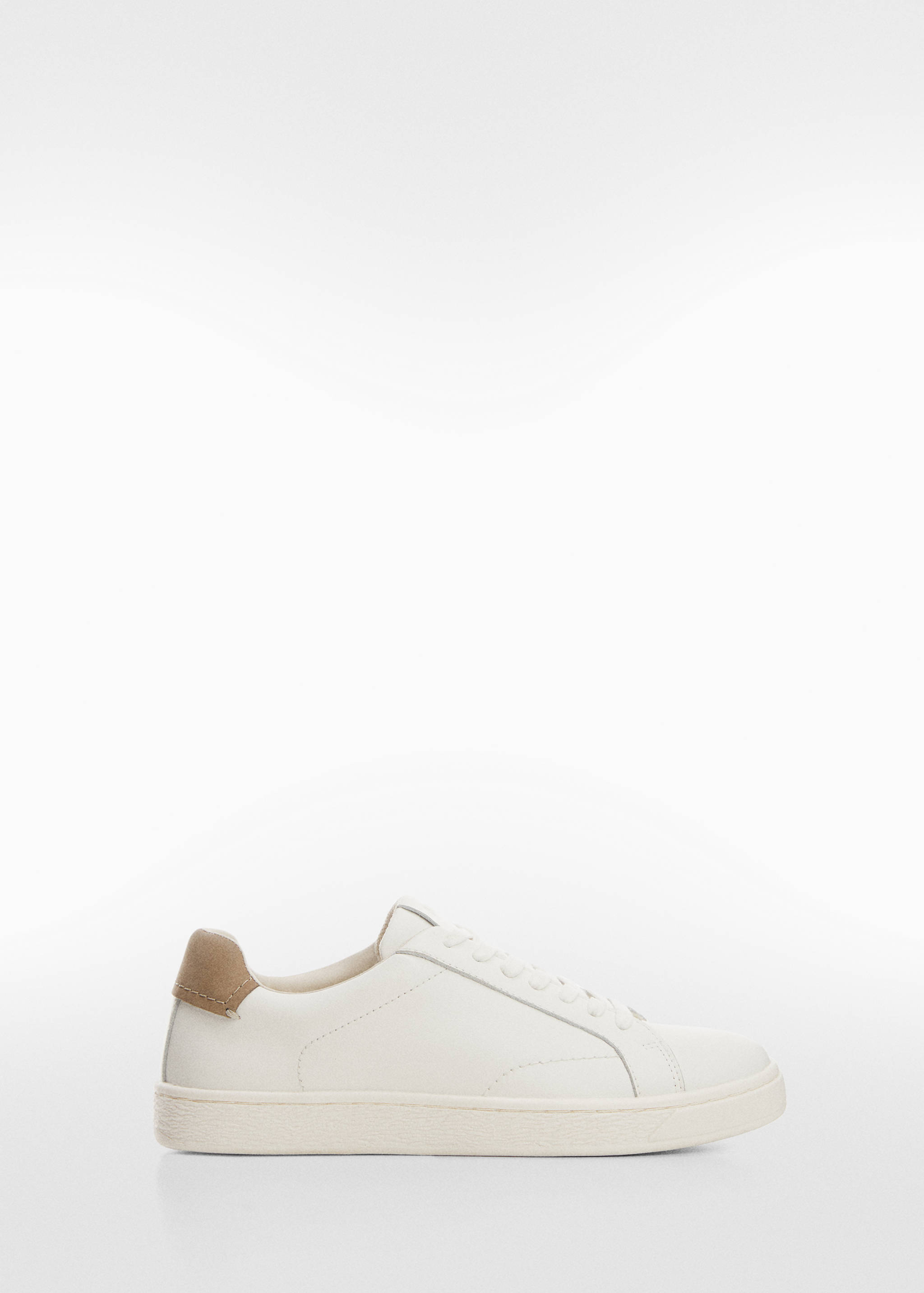 Contrasting panel leather sneakers - Article without model