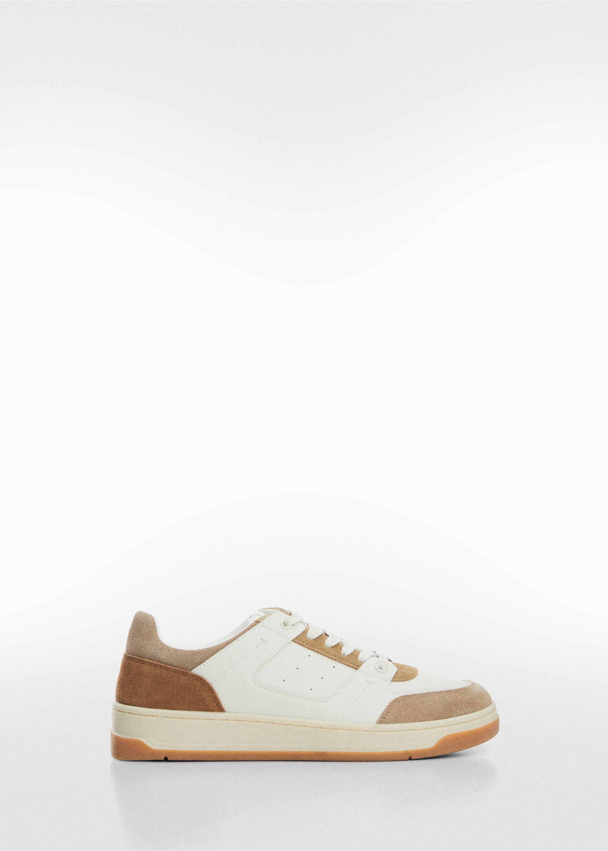Leather mixed sneakers - Article without model, Light/Pastel Brown. Ref: 67090627-00.