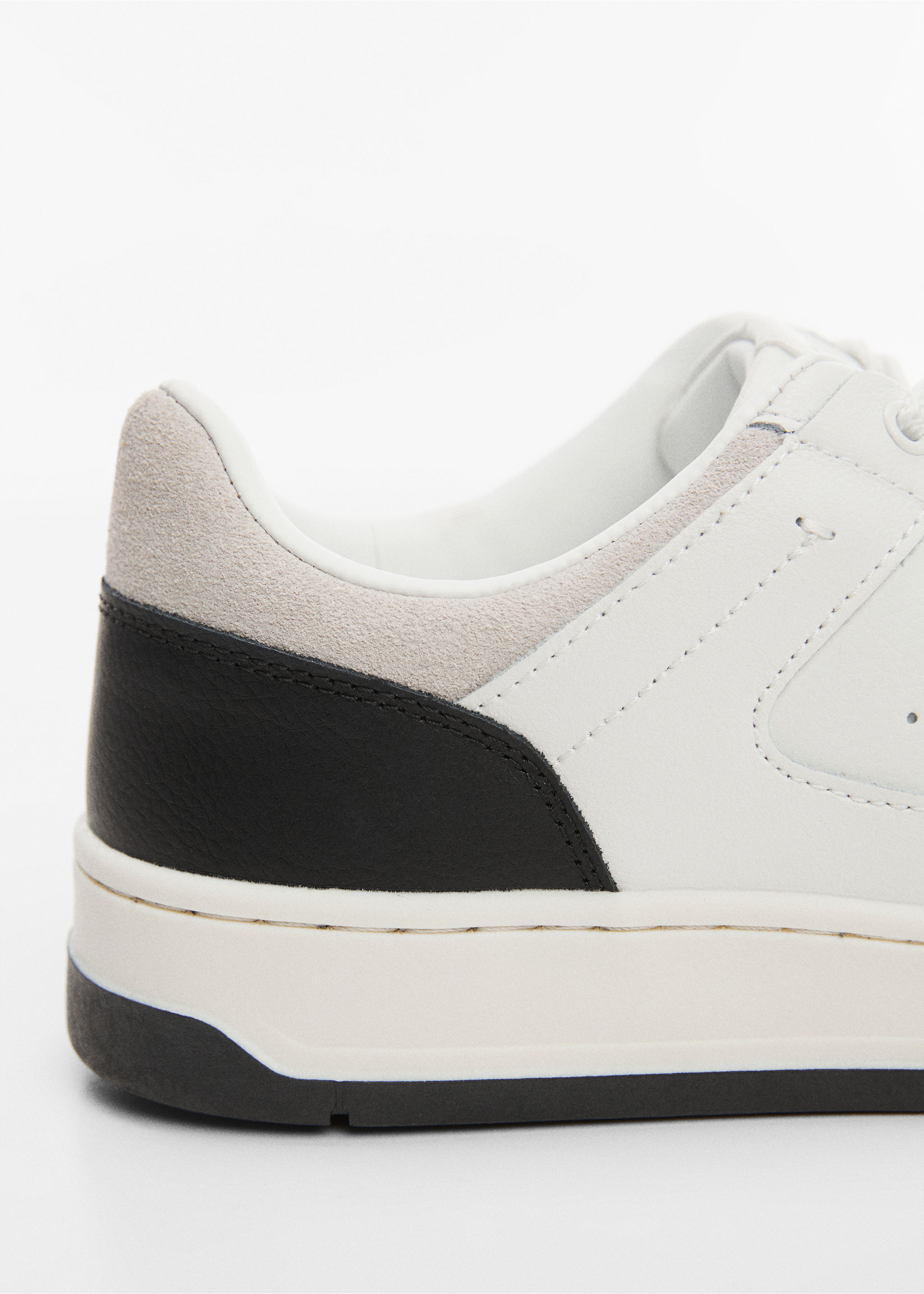 Combined leather trainers - Details of the article 2