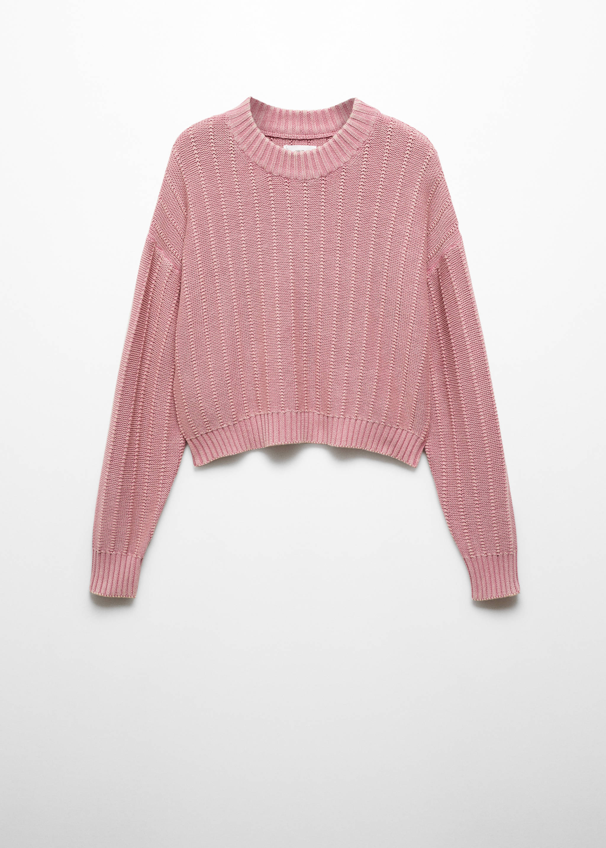 Contrasting knit sweater - Article without model