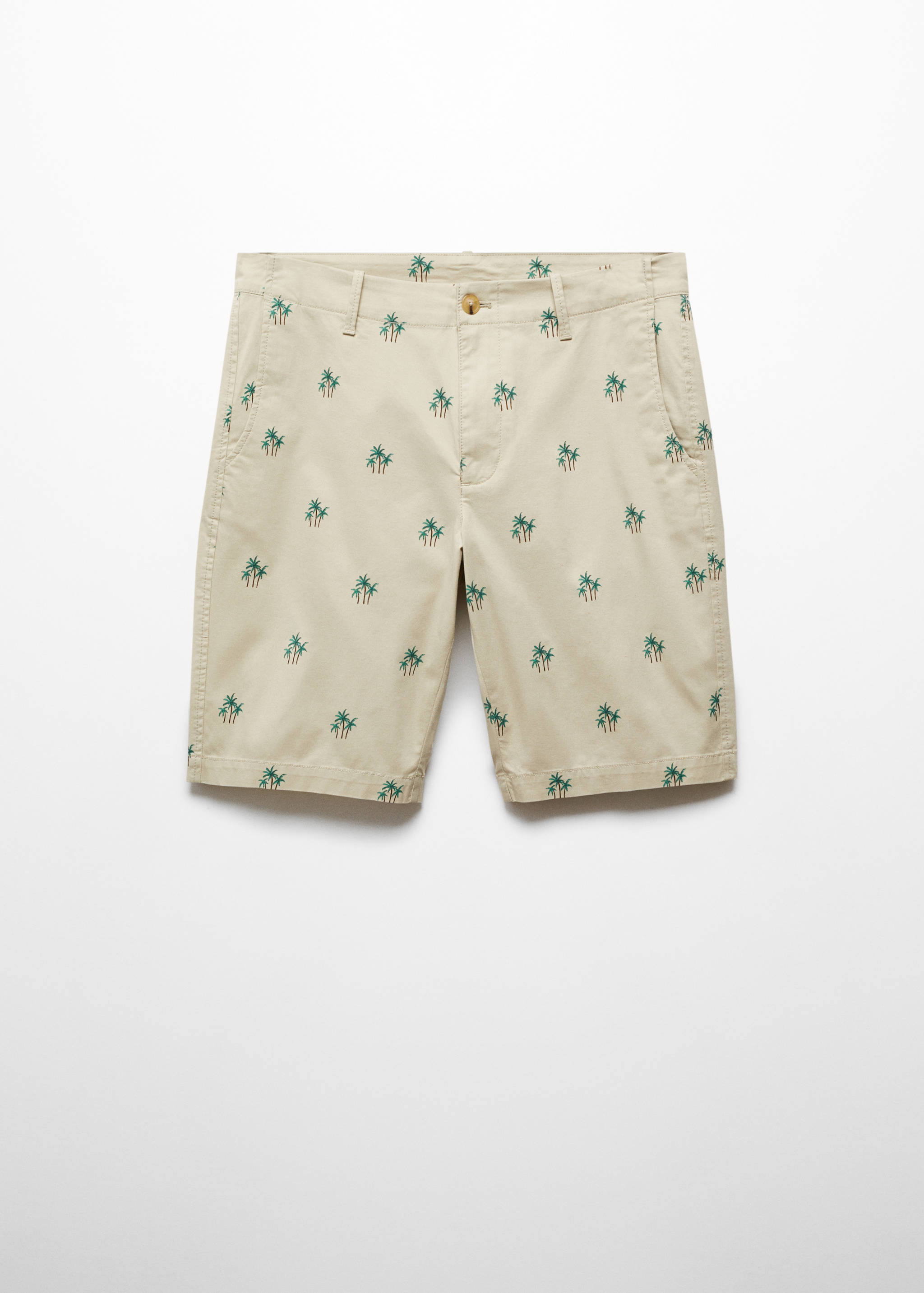 Gemusterte Baumwoll-Bermudashorts - Artikel ohne Model