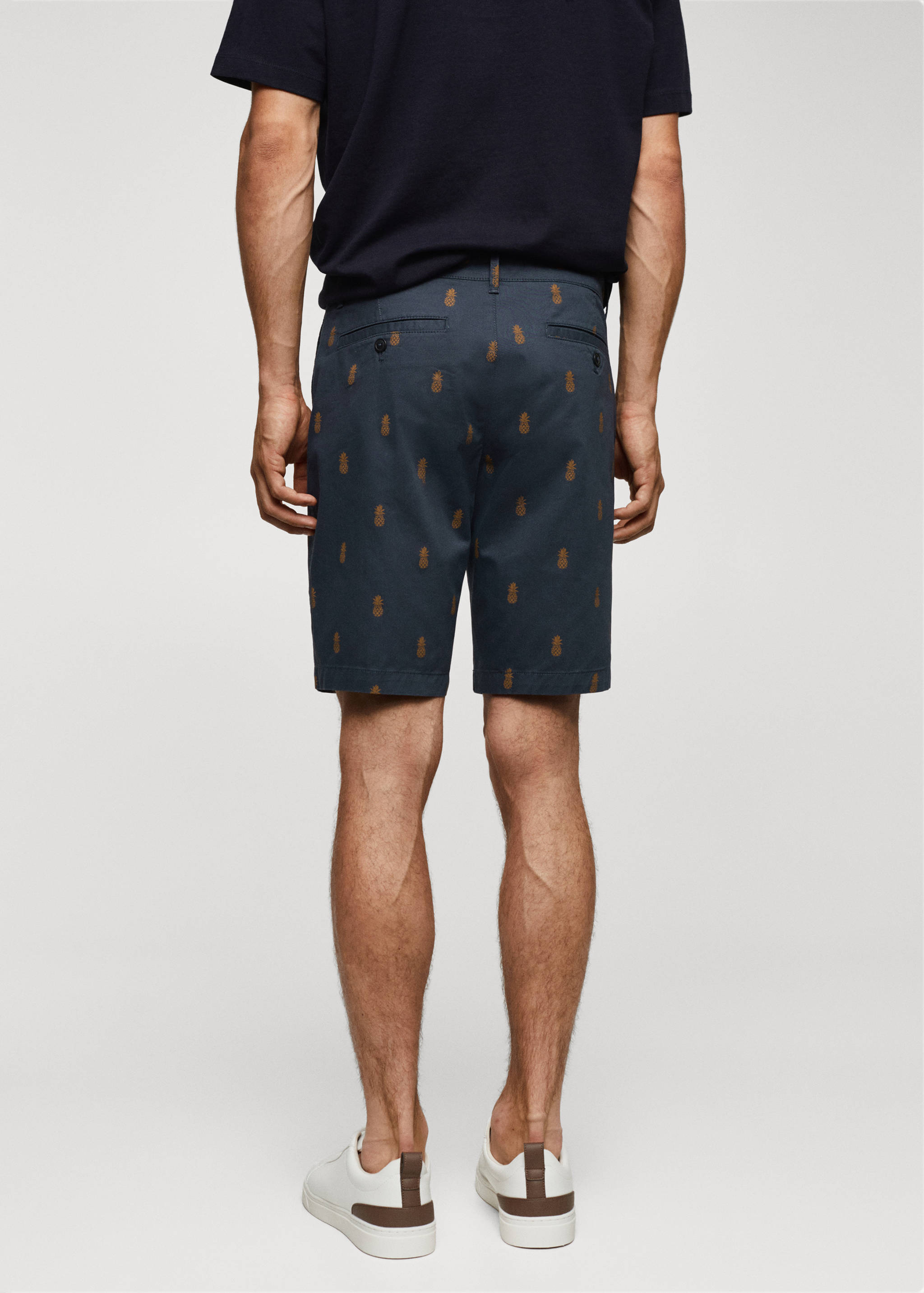 Bermudas algodón estampadas - Reverso del artículo