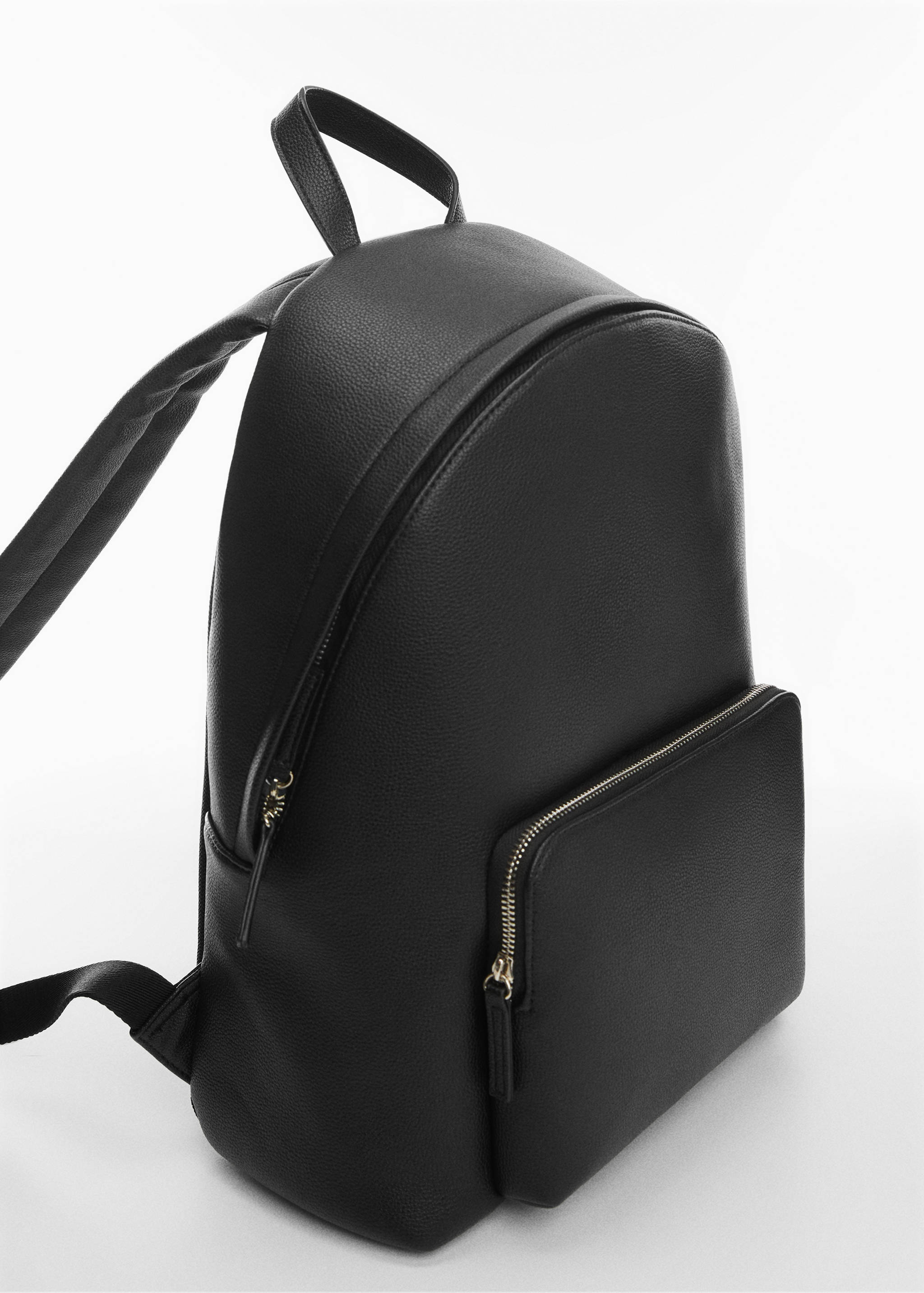 Faux-leather backpack - Medium plane