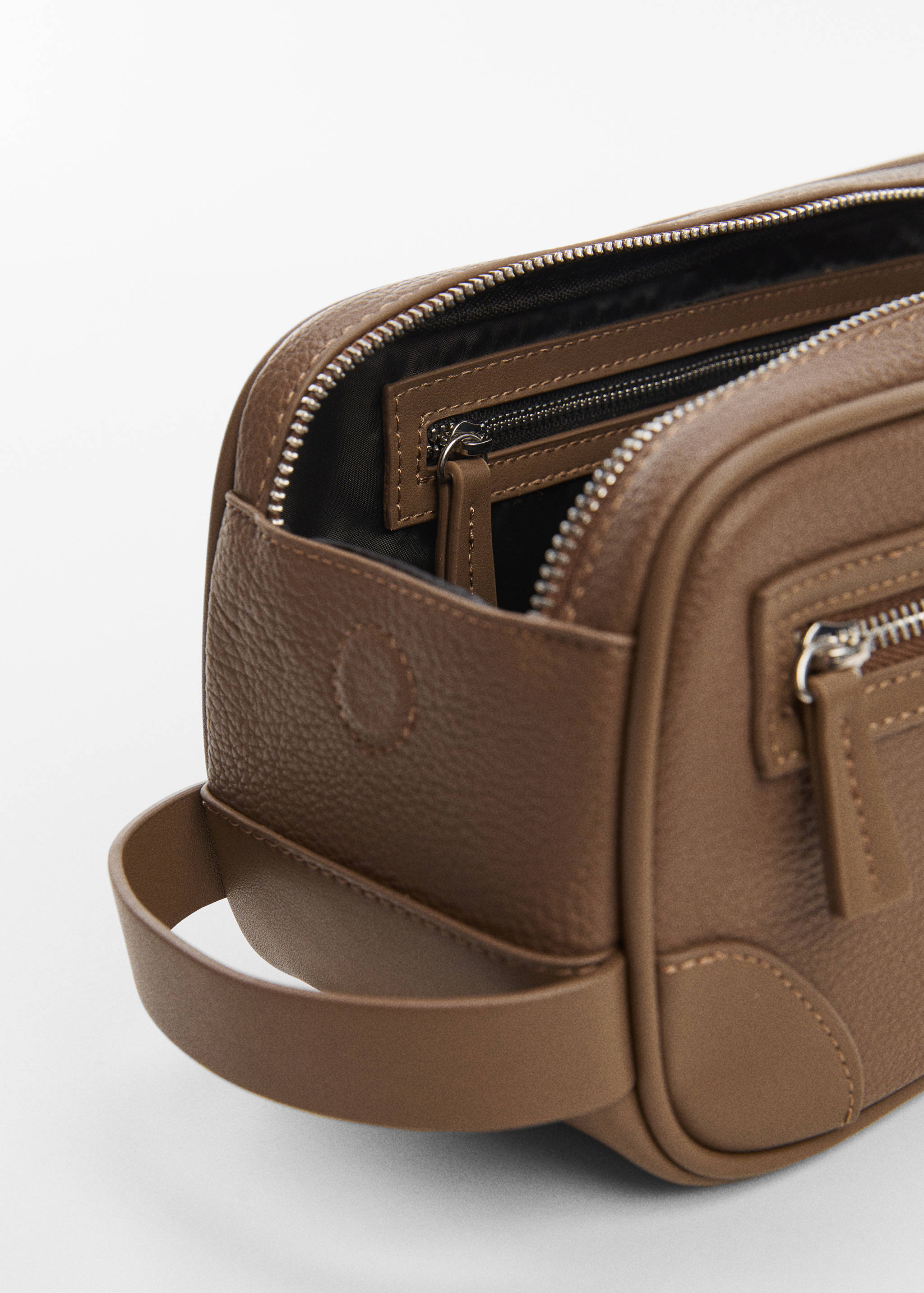 Trousse cuir foulé zip - Détail de l'article 2