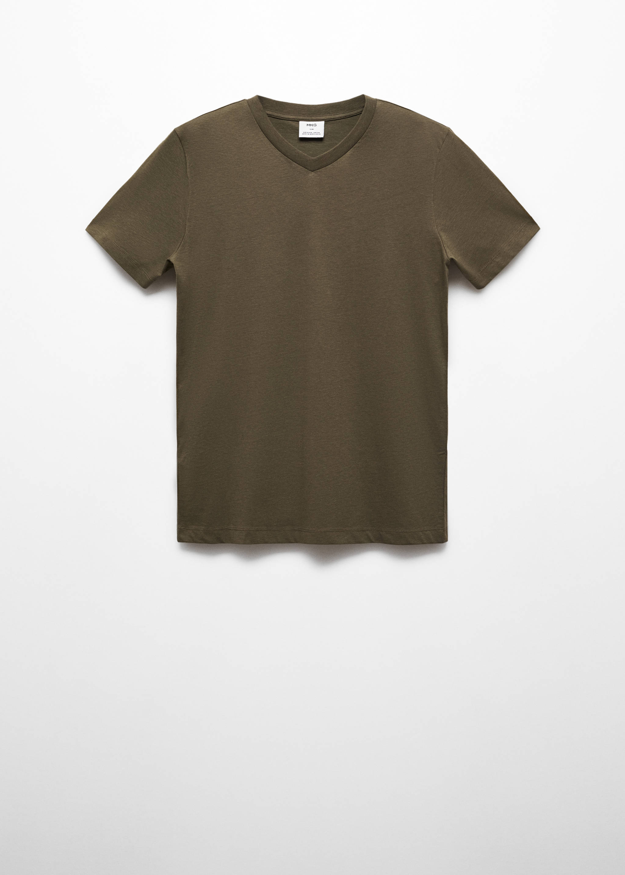 Basic cotton V-neck T-shirt - Article without model