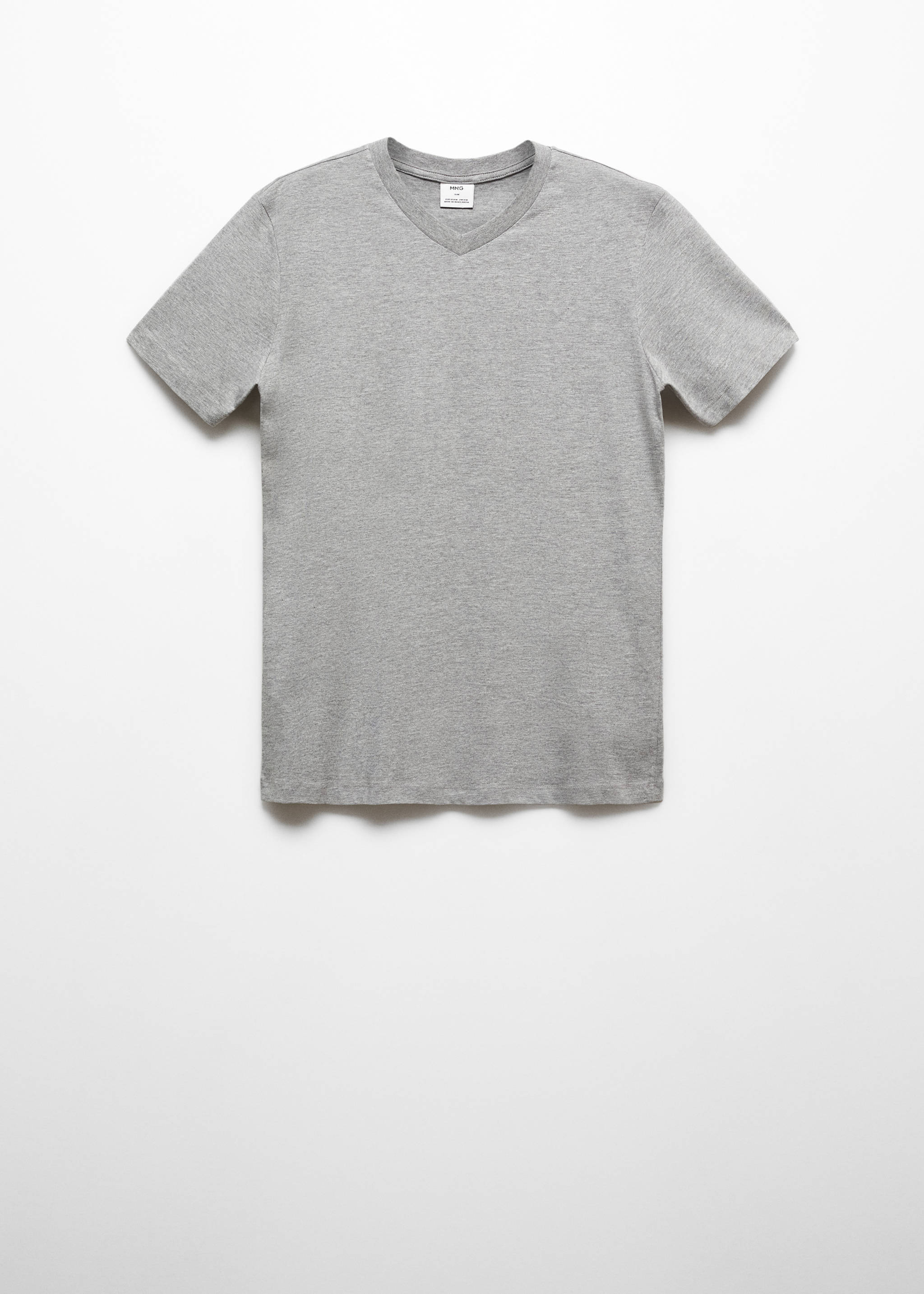 Basic cotton V-neck T-shirt - Article without model