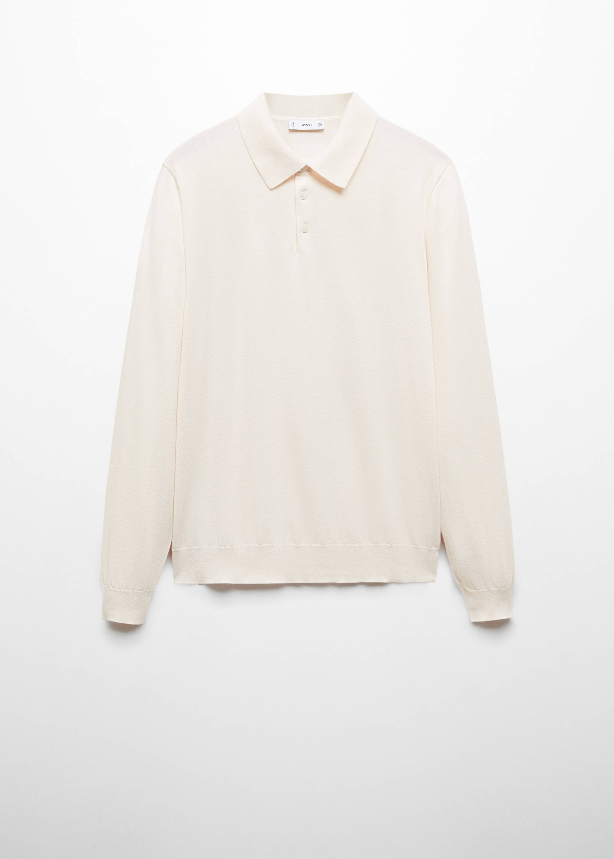 Polo maille coton manches longues - Article sans modèle