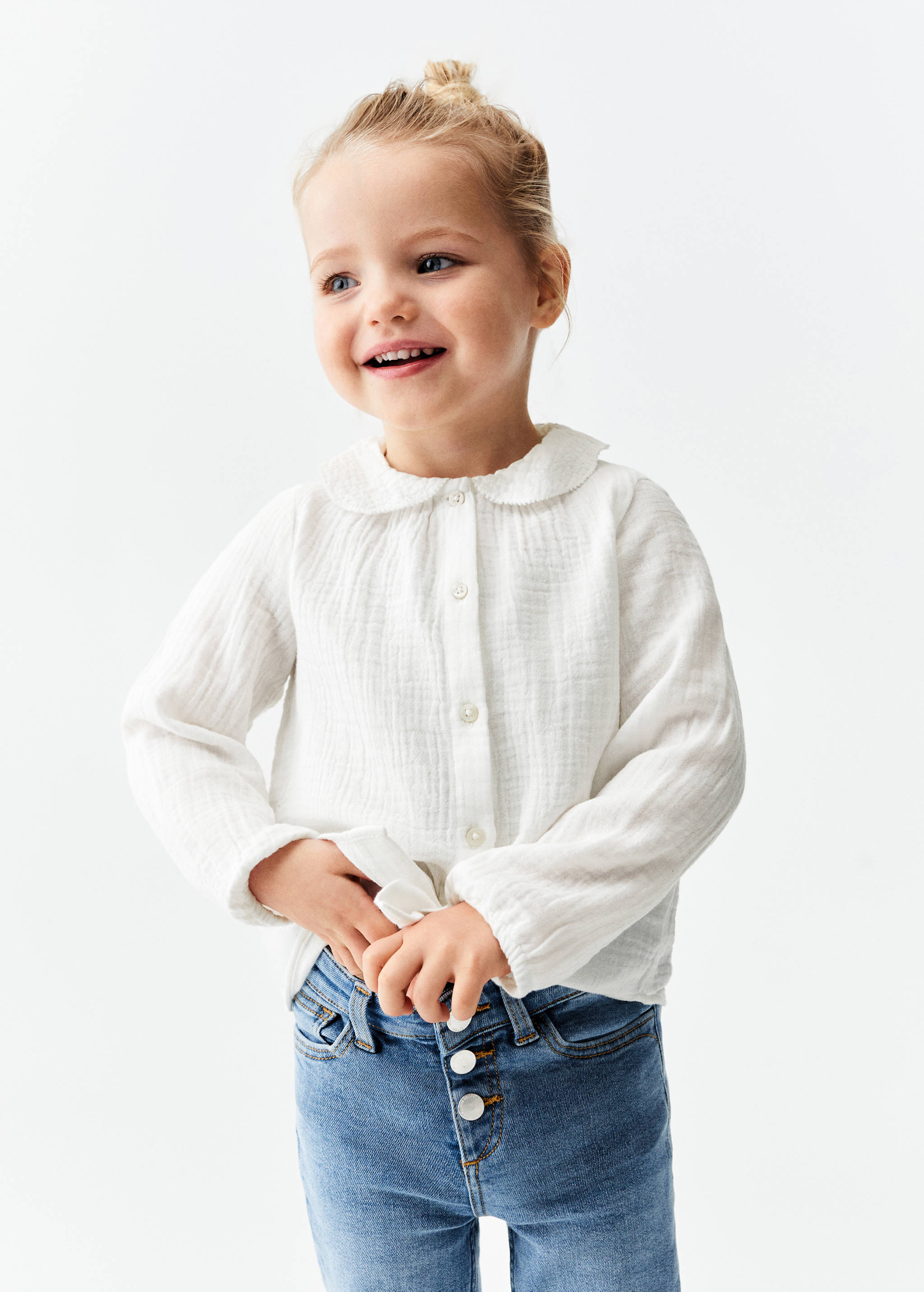 Cheesecloth cotton blouse - Medium plane