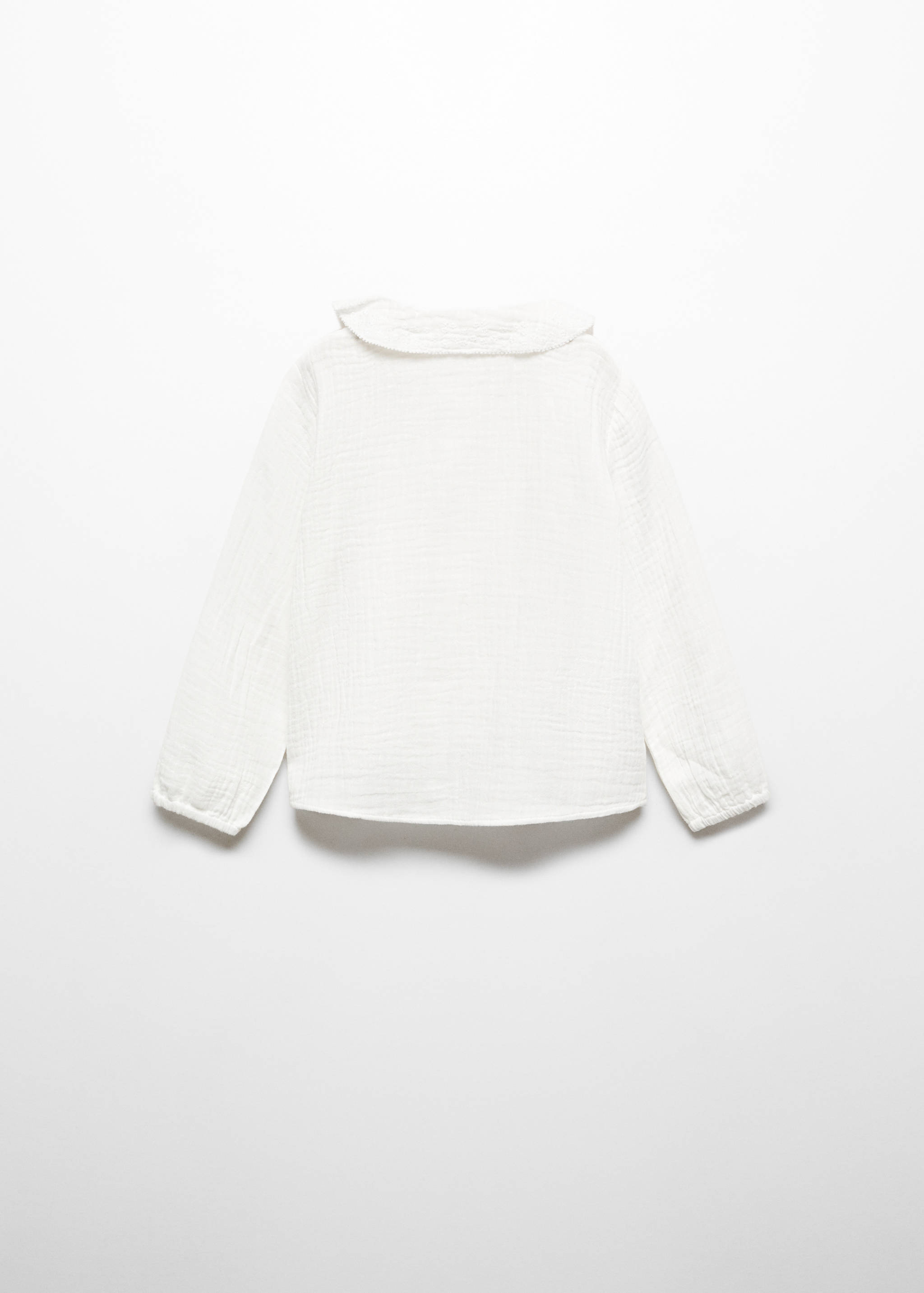 Cheesecloth cotton blouse - Reverse of the article