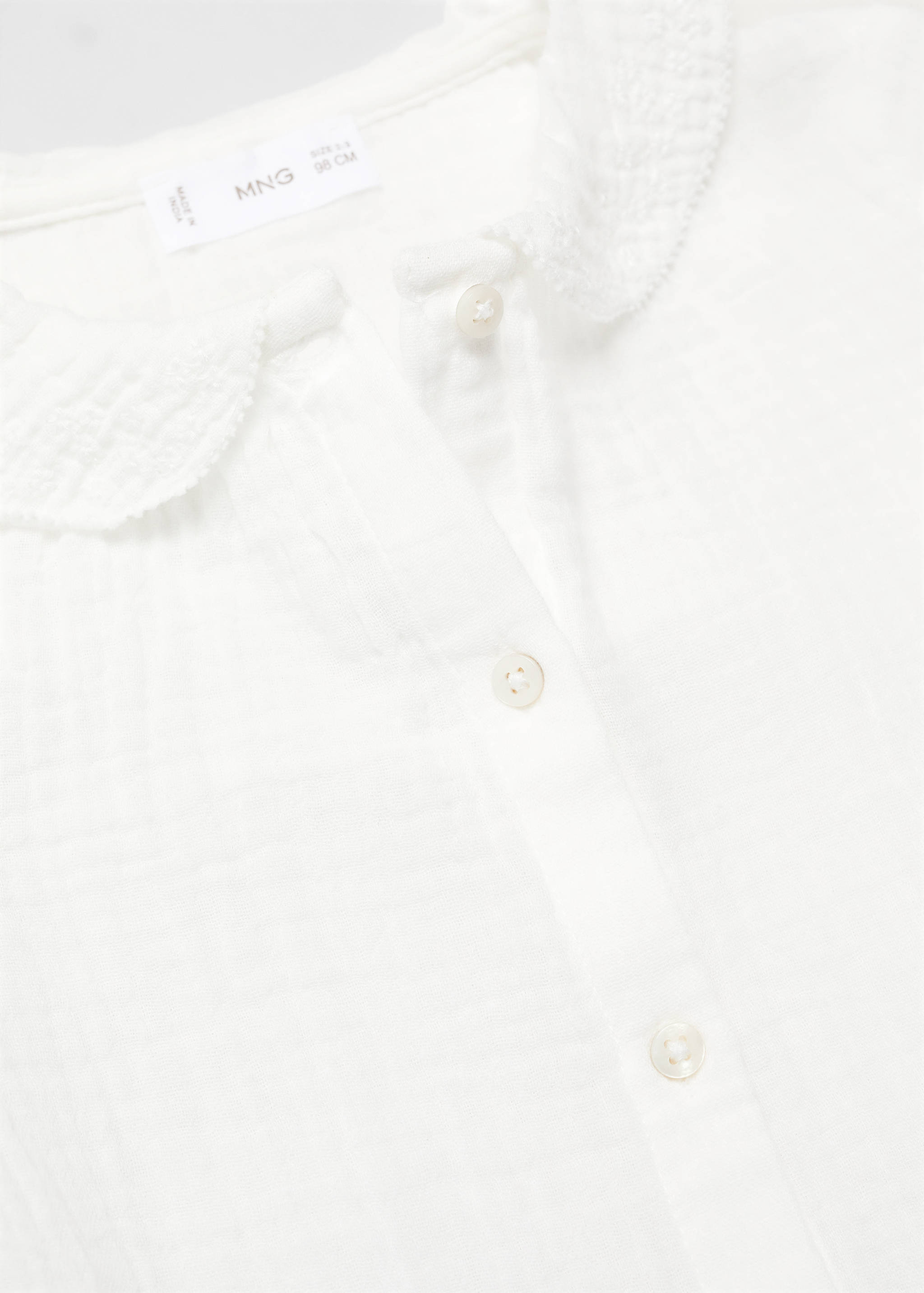 Cheesecloth cotton blouse - Details of the article 0