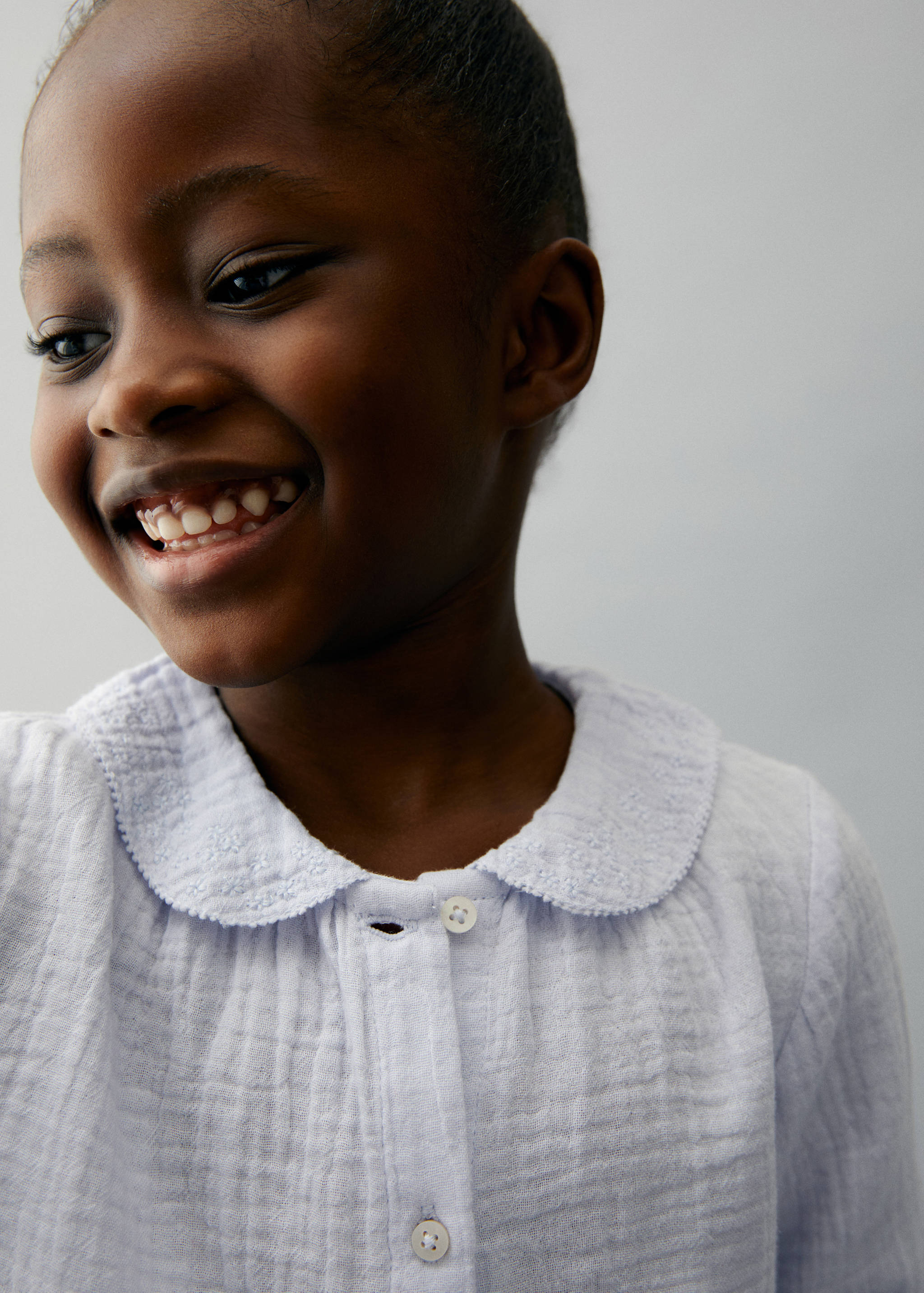 Cheesecloth cotton blouse - Details of the article 1