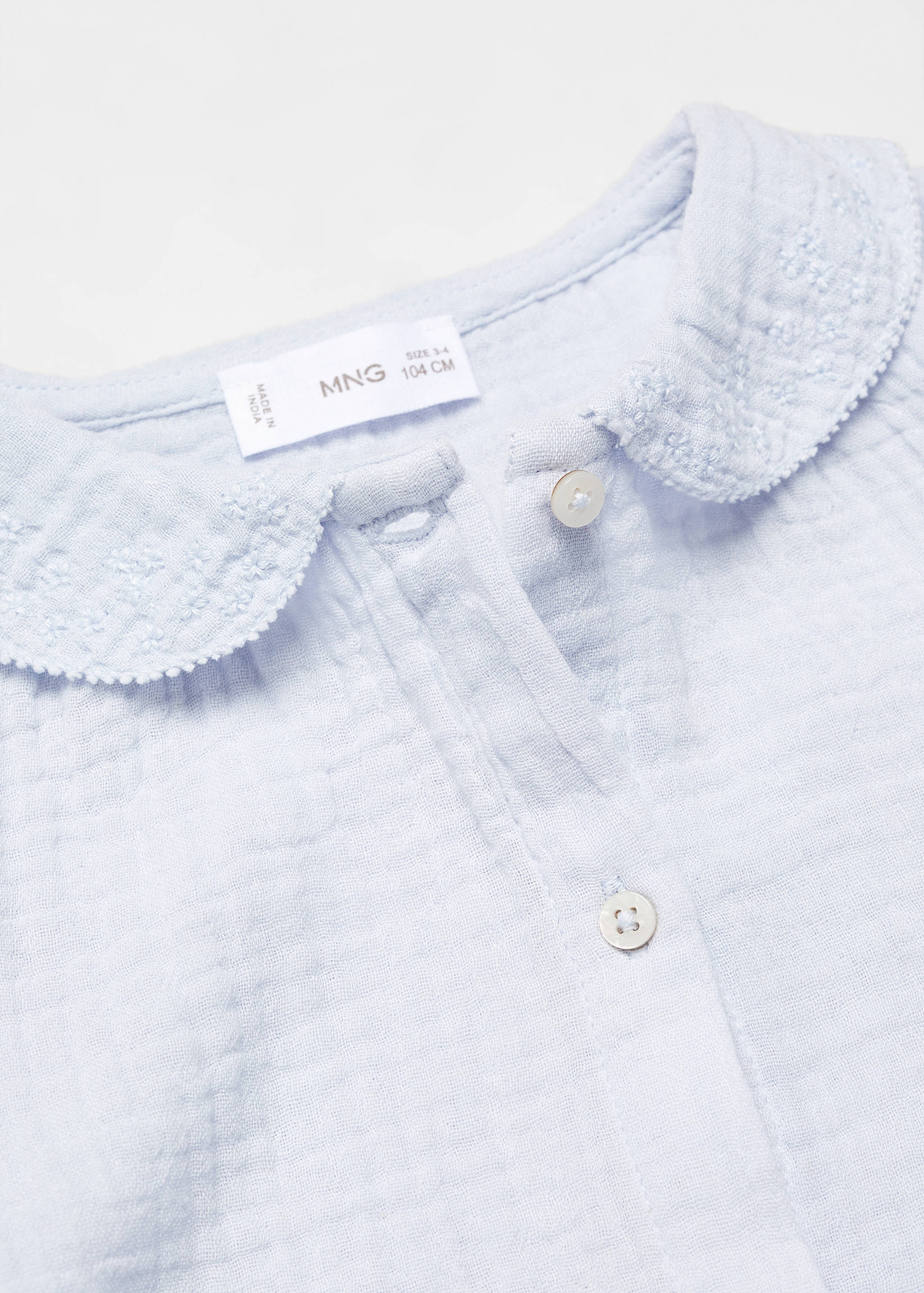 Cheesecloth cotton blouse - Details of the article 0