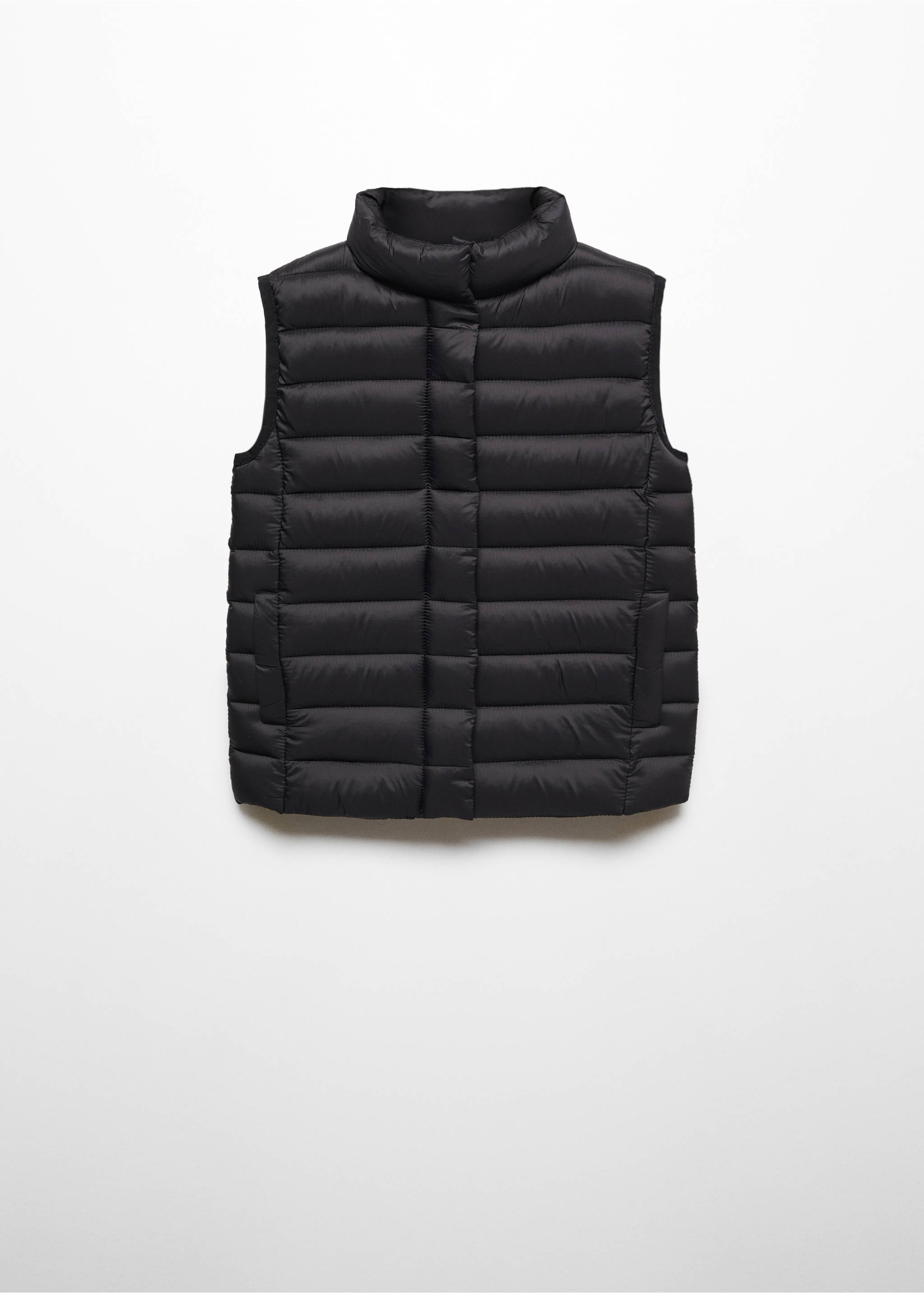 Quilted gilet - Article without model, Black. Ref: 67090655-00.