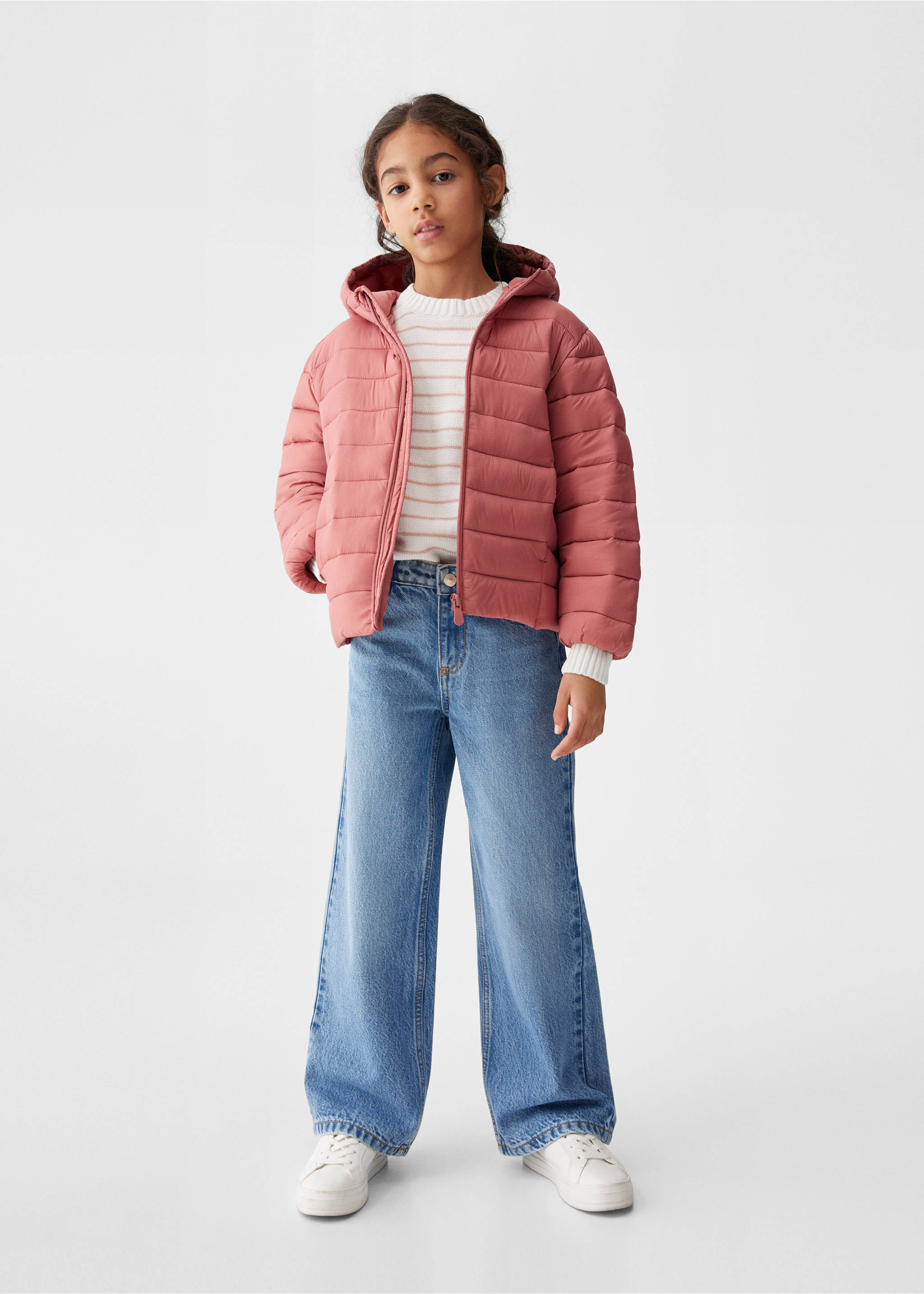 Wasserabweisende Steppjacke - Allgemeine Ansicht, Kirschrot. Ref: 67090656-00.