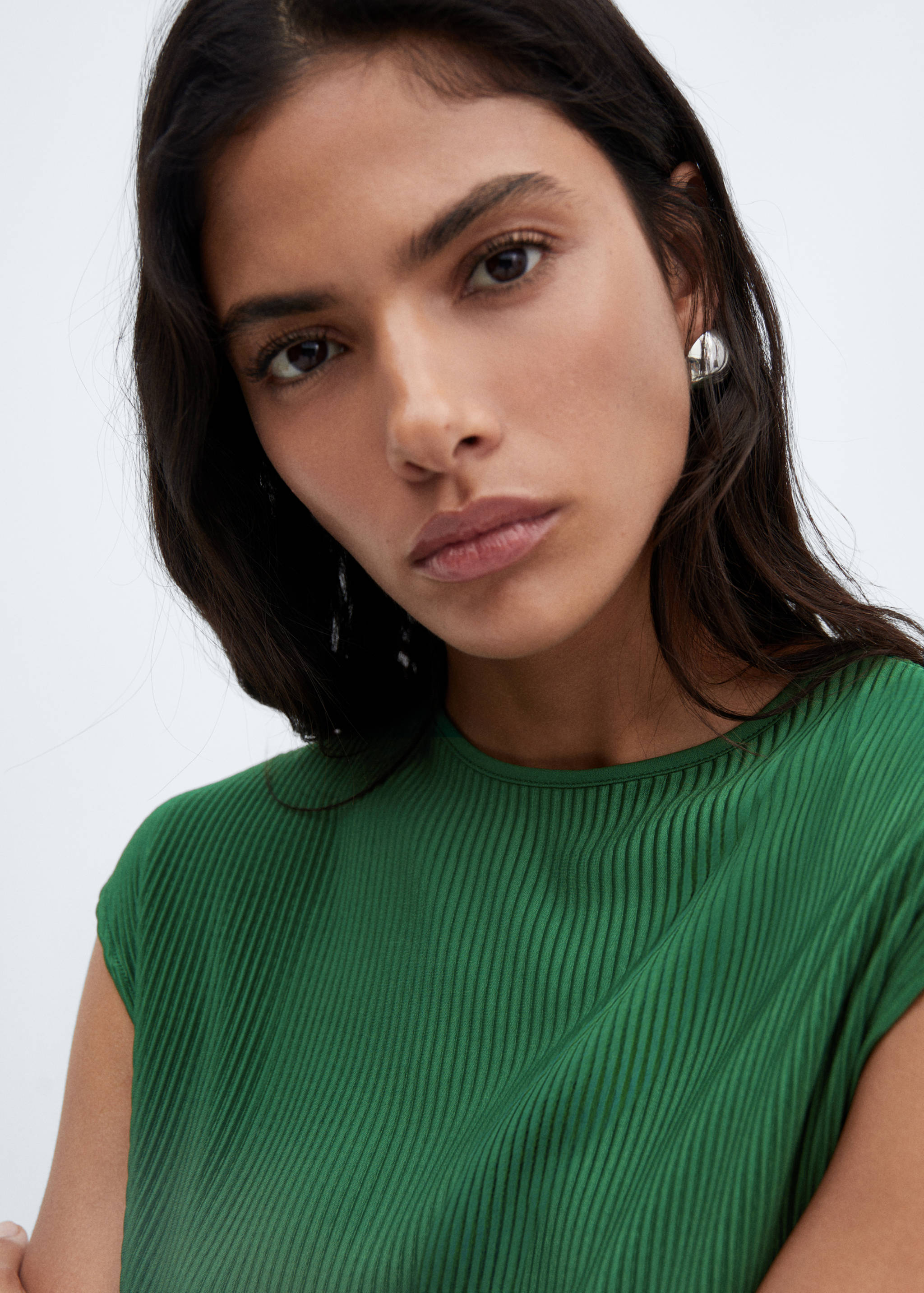 Pleated long dress - Details of the article 1