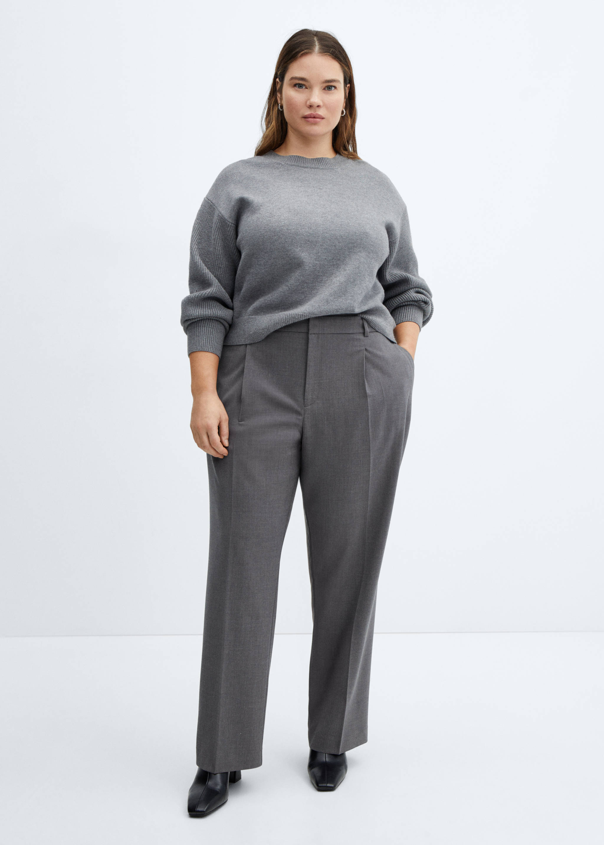 Pantalón jaspeado recto - Detalle del artículo 3