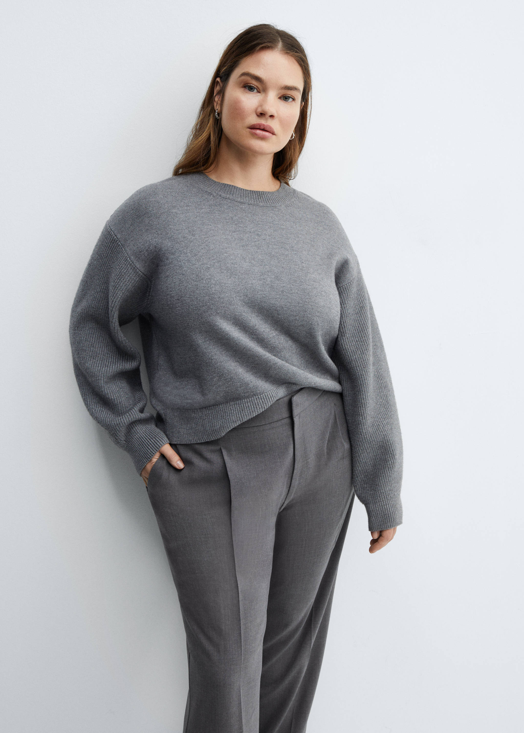 Pantalón jaspeado recto - Detalle del artículo 5