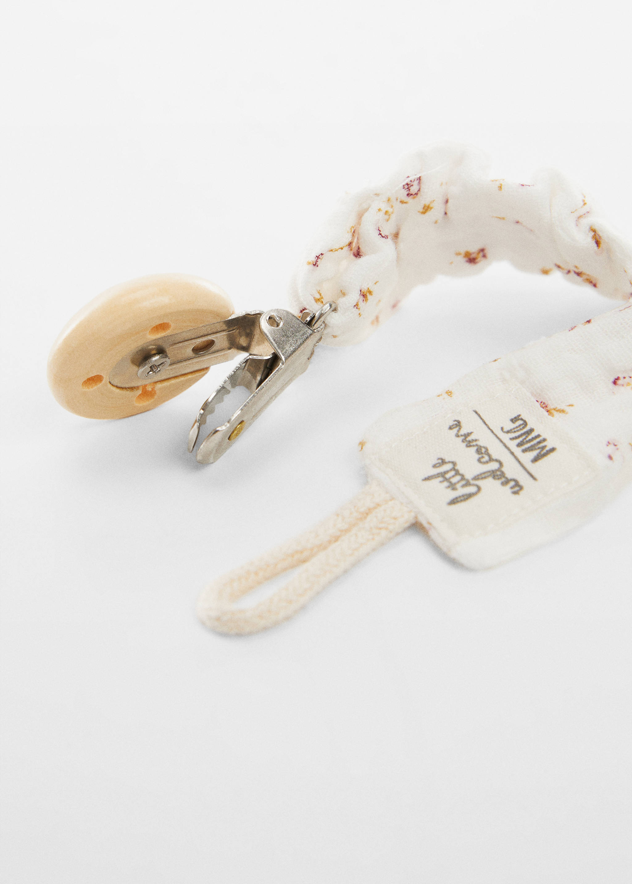 Gemustertes Schnullerband mit Clip - Detail des Artikels 2