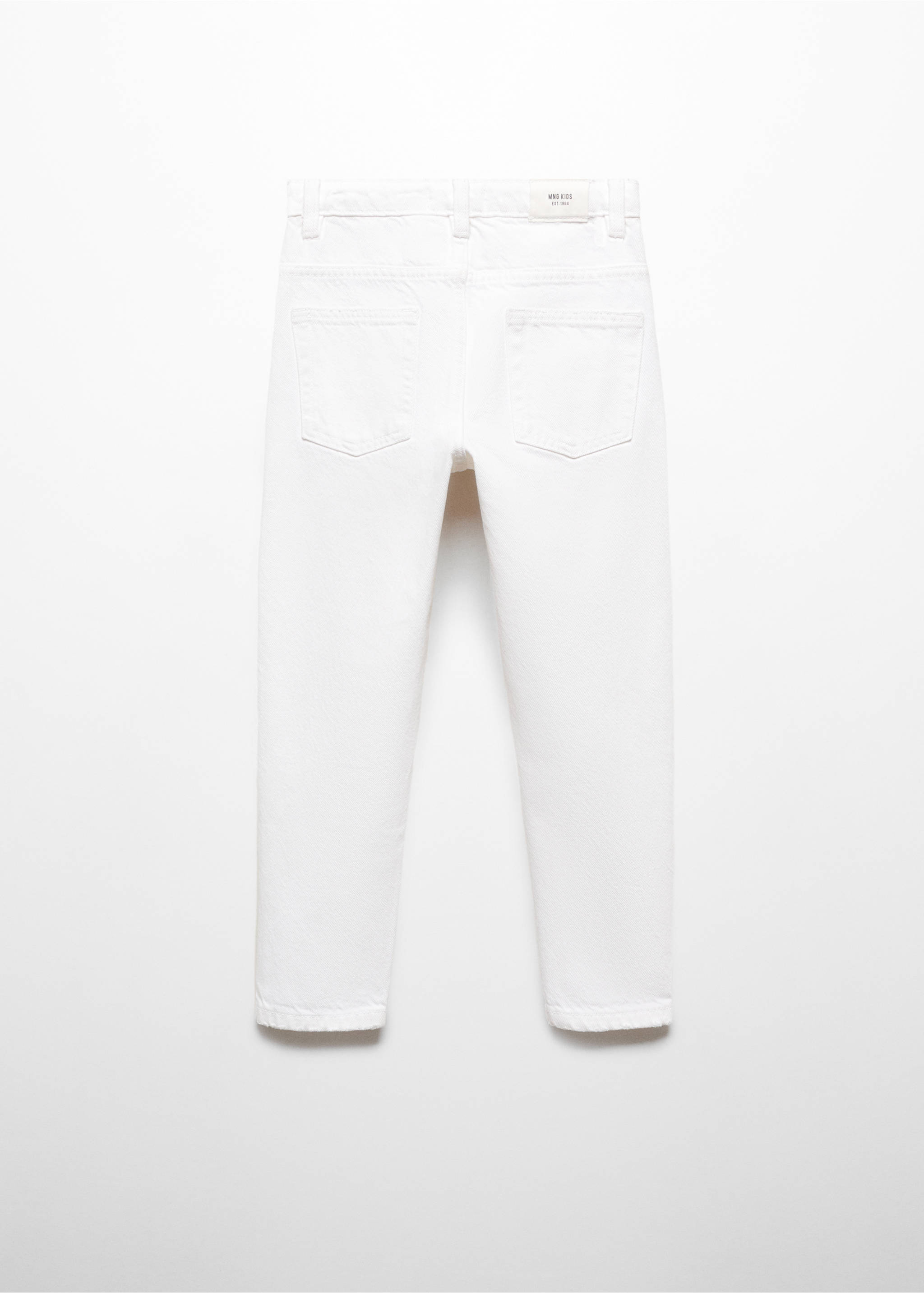 Dad decorative ripped jeans - Reverse of the article, White. Ref: 67090669-00.