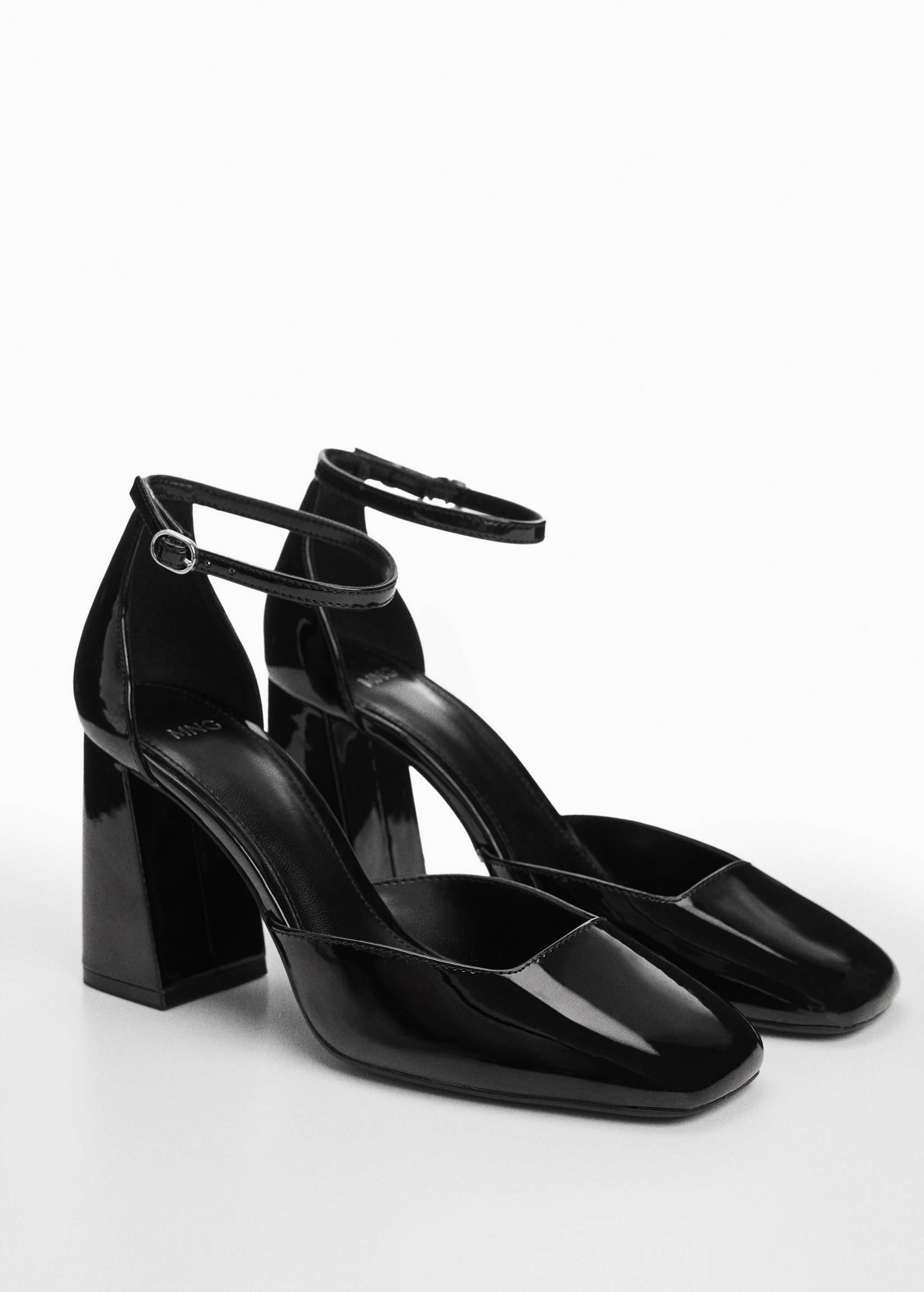 Patent-effect stiletto-heel shoes - Medium plane