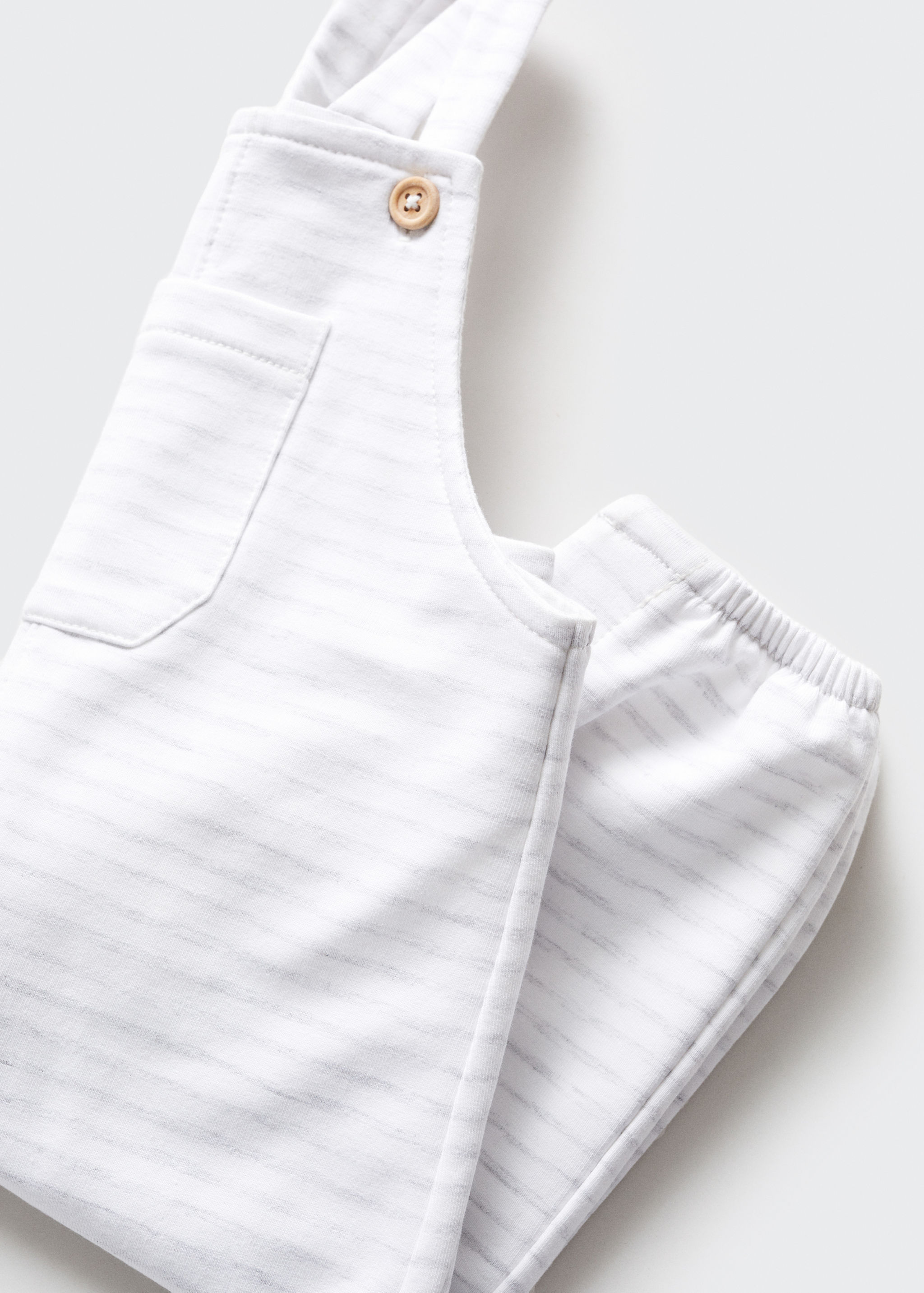 Striped cotton dungarees - Details of the article 8