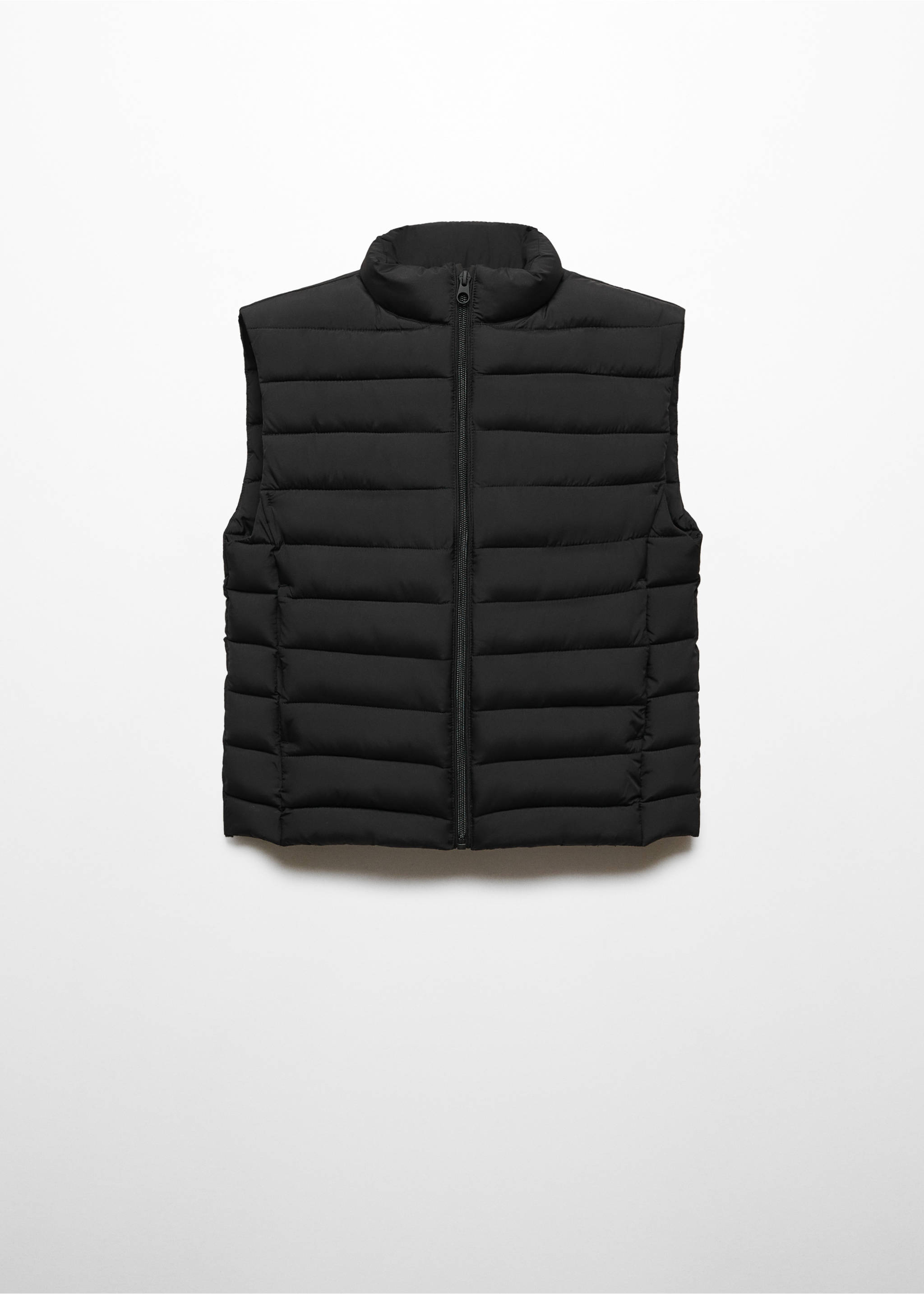 Quilted gilet - Article without model, Black. Ref: 67092911-00.