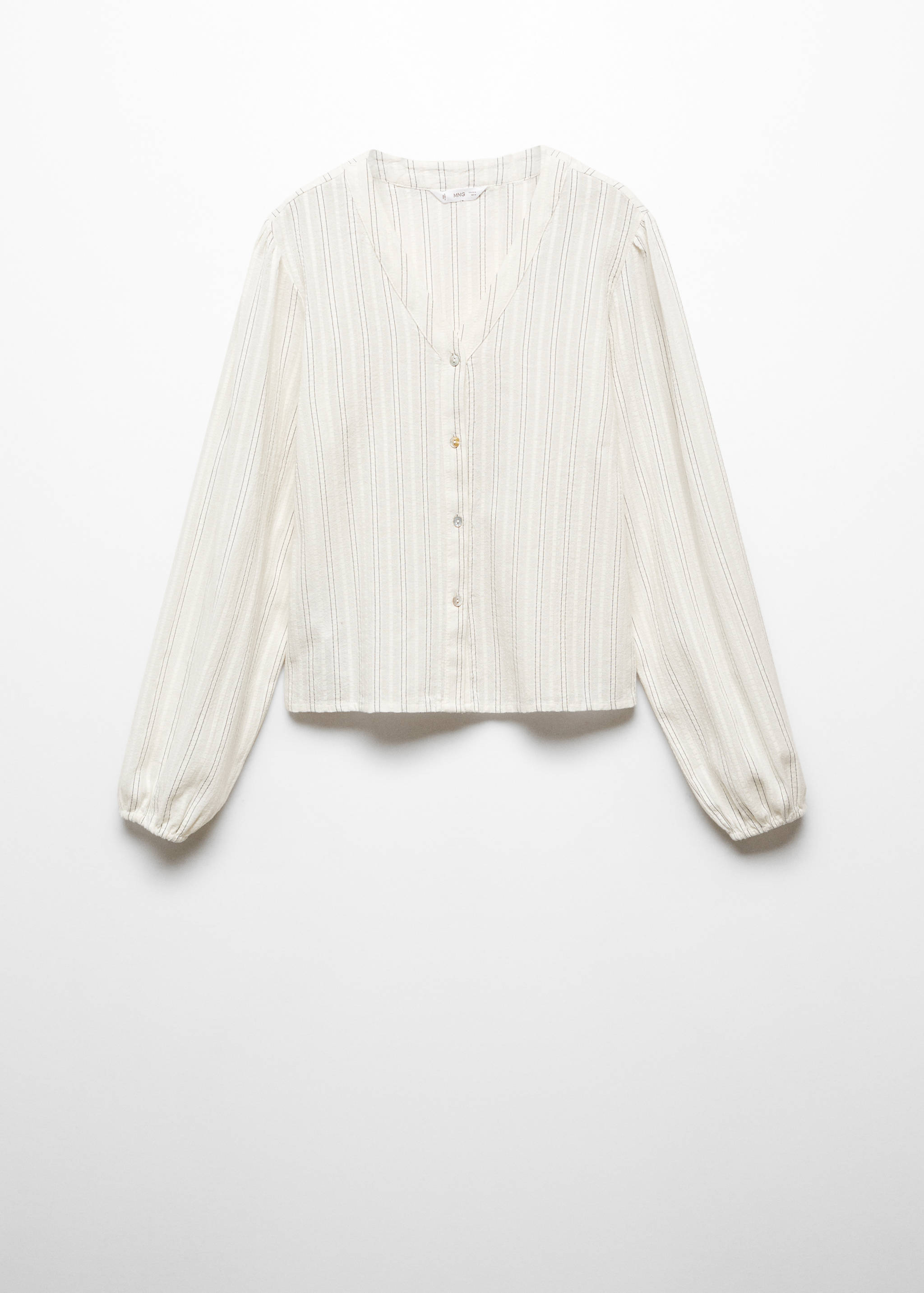 Gestreifte Baumwollbluse - Artikel ohne Model