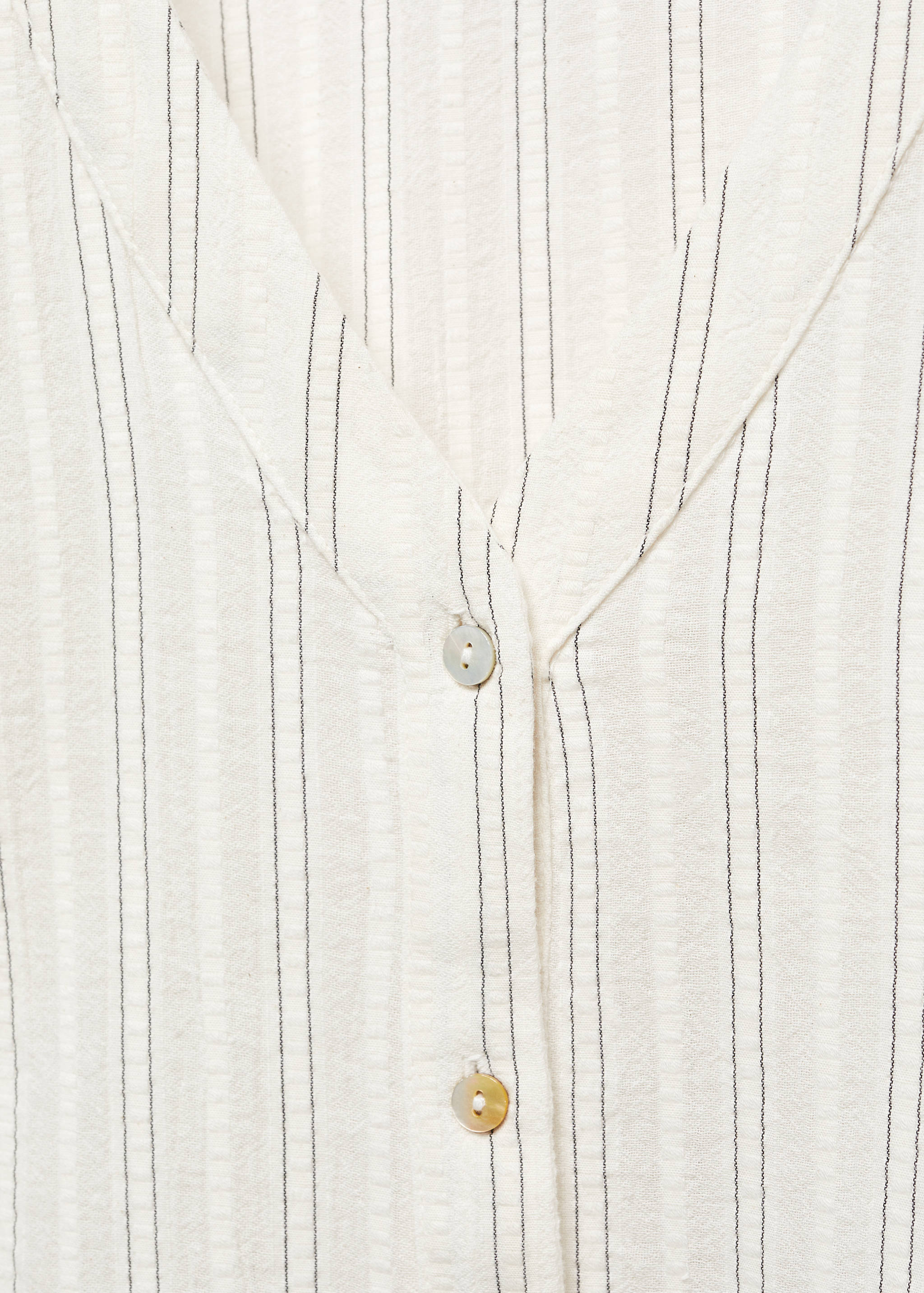 Gestreifte Baumwollbluse - Detail des Artikels 8