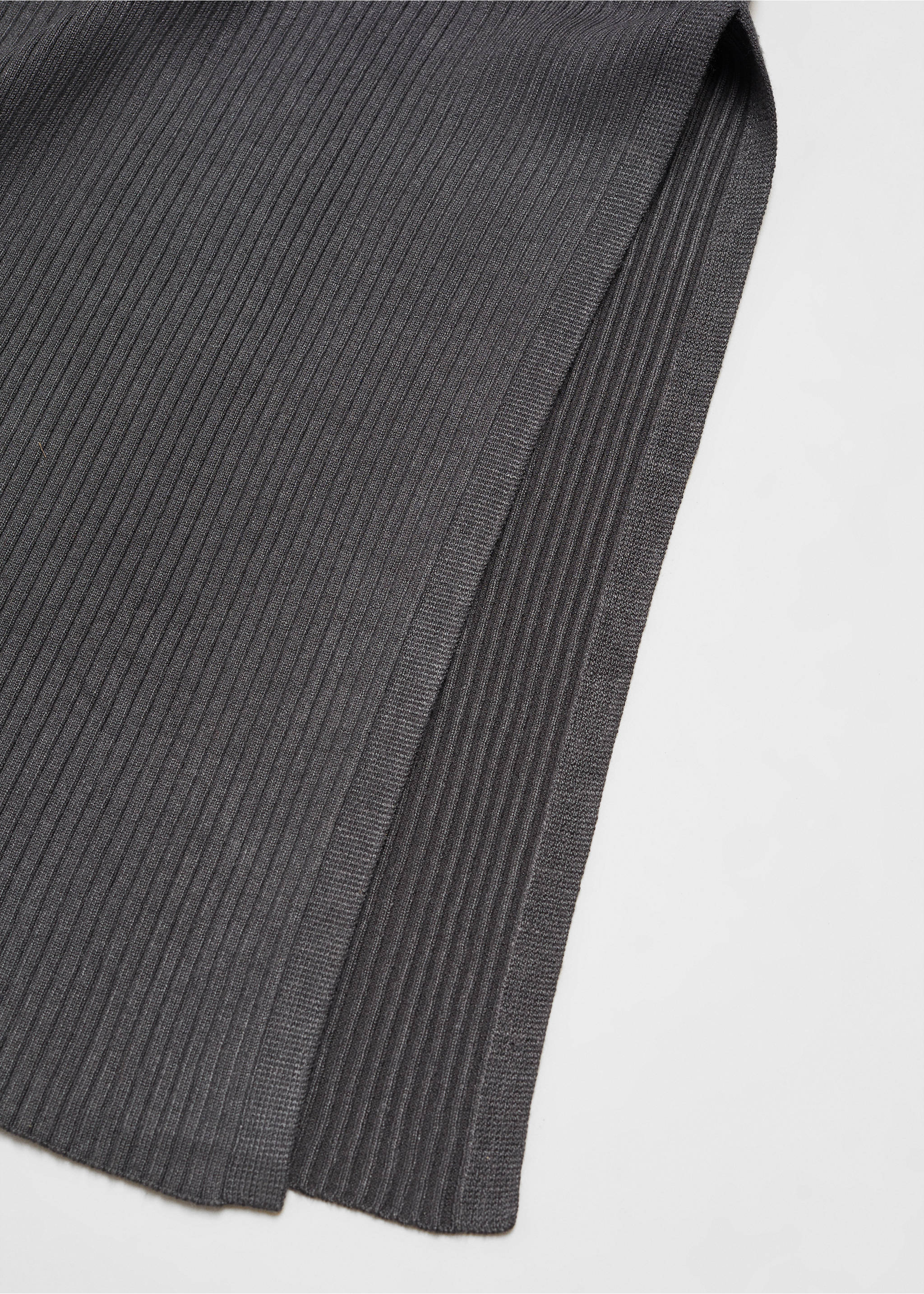 Ribbed midi dress - Details of the article 8, Grey. Ref: 67092915-00.