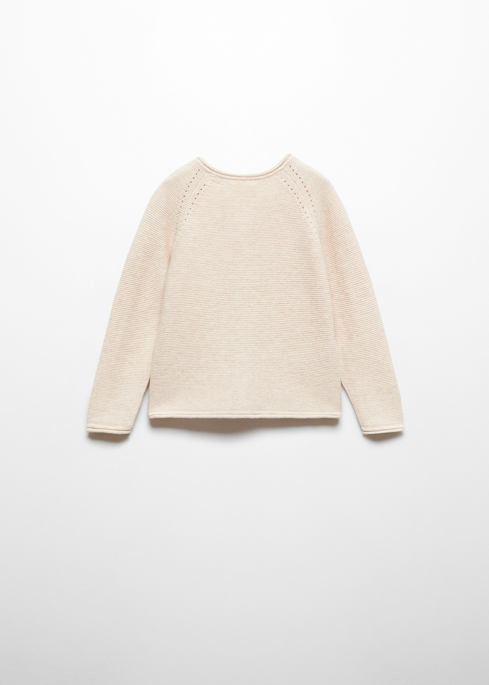 Cardigan de malha de algodão - Verso do artigo