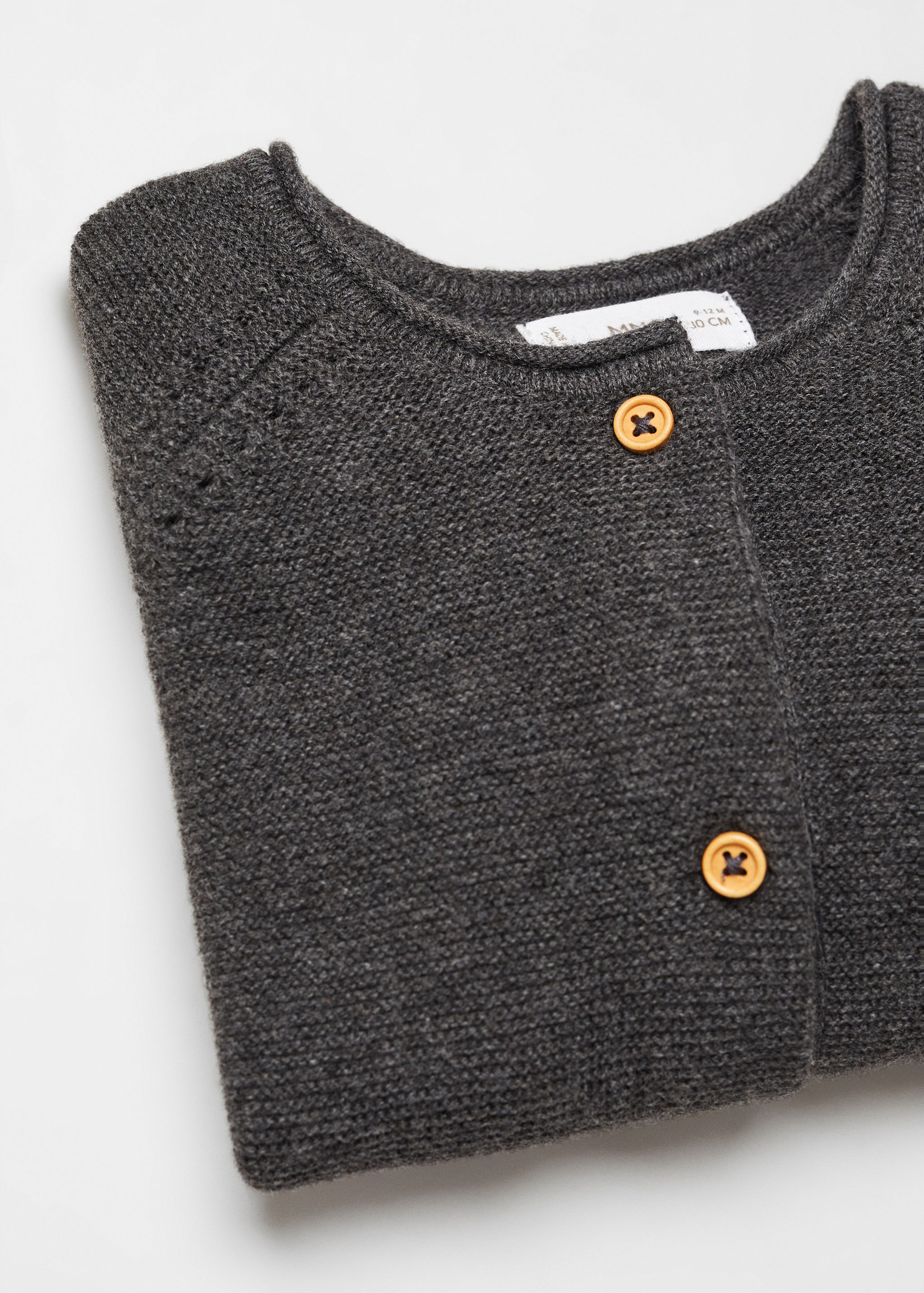 Cardigan de malha de algodão - Pormenor do artigo 0