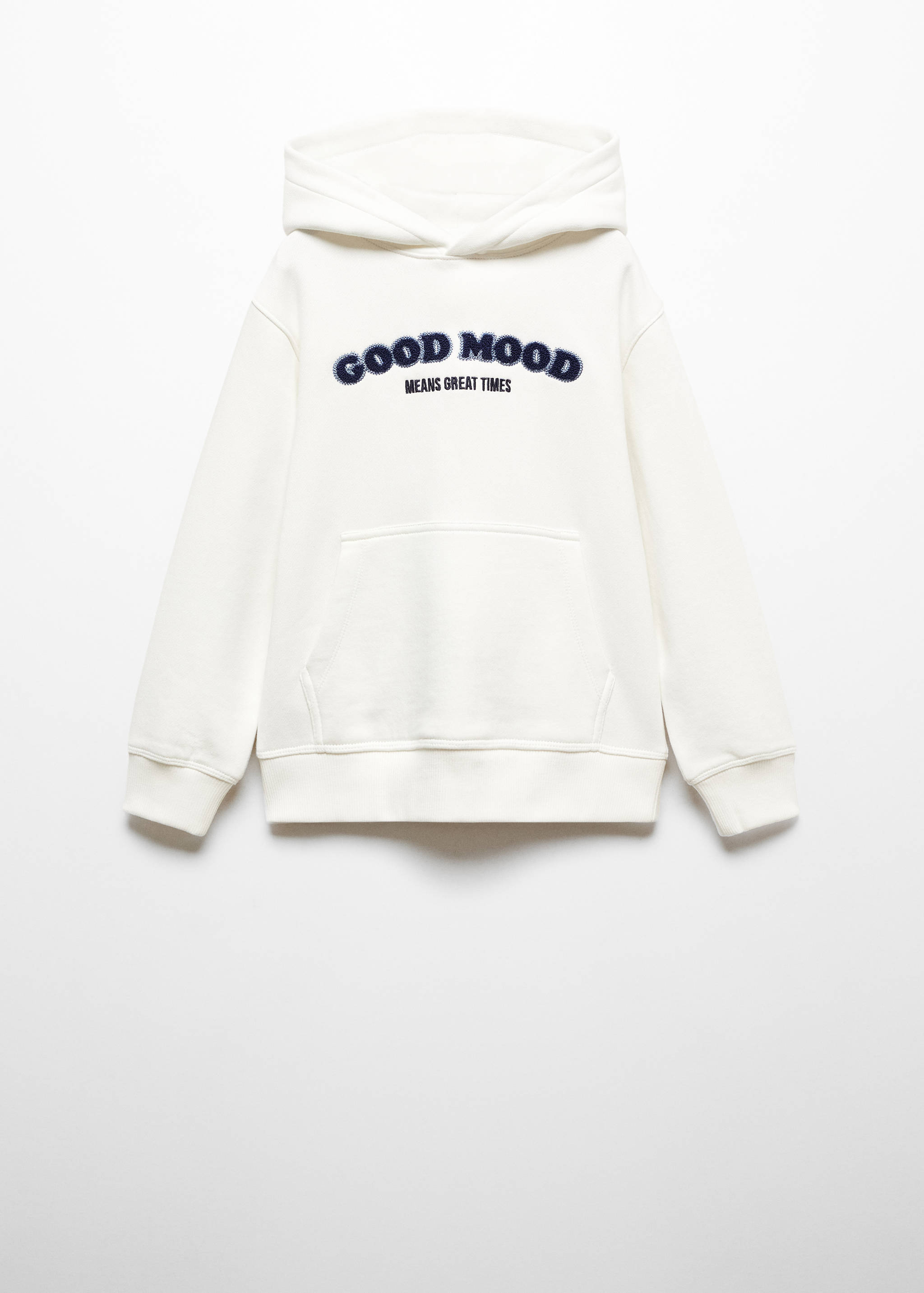 Embroidered detail cotton sweatshirt - Article without model