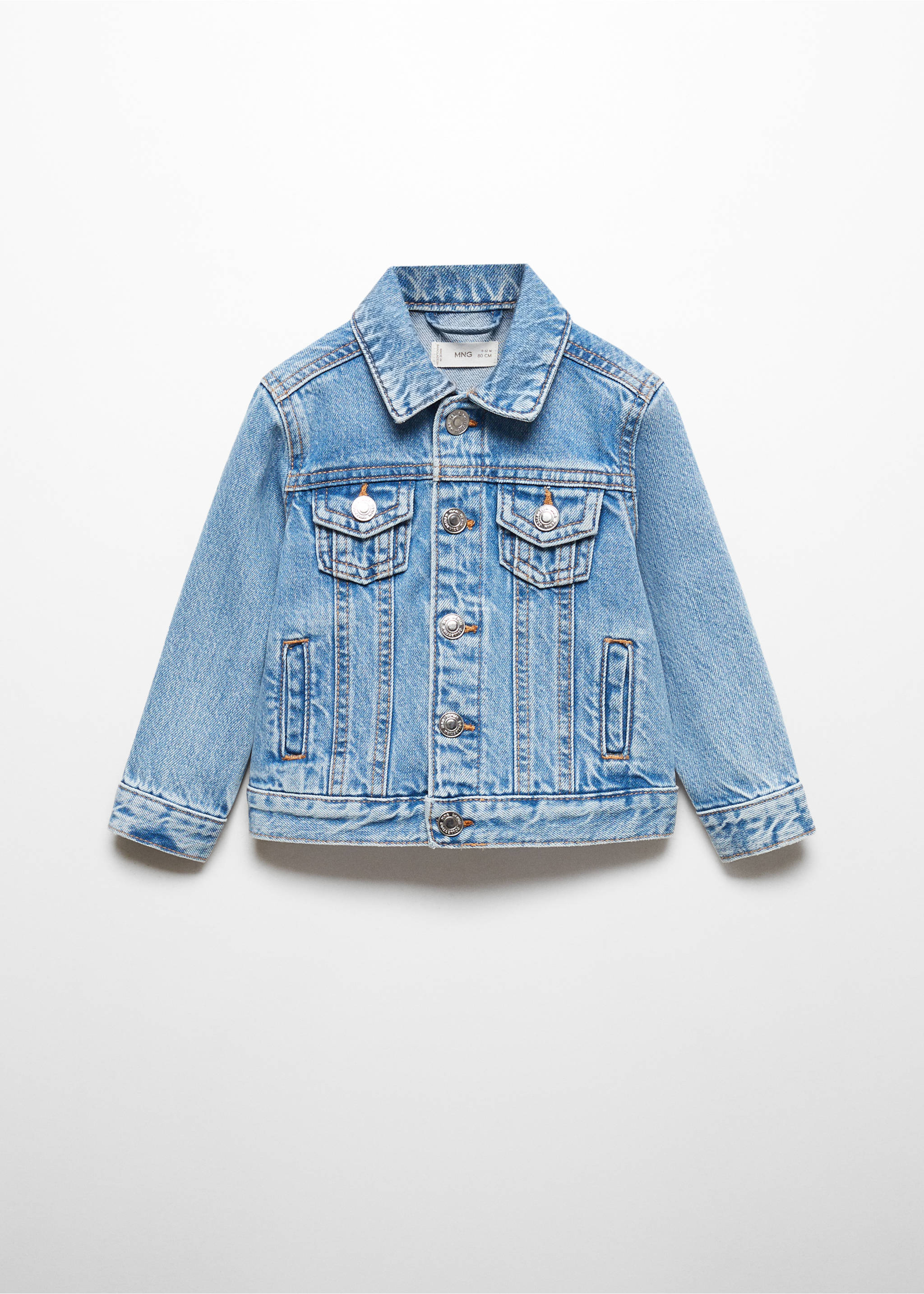 Cotton denim jacket - Article without model, Light Blue. Ref: 67093265-00.