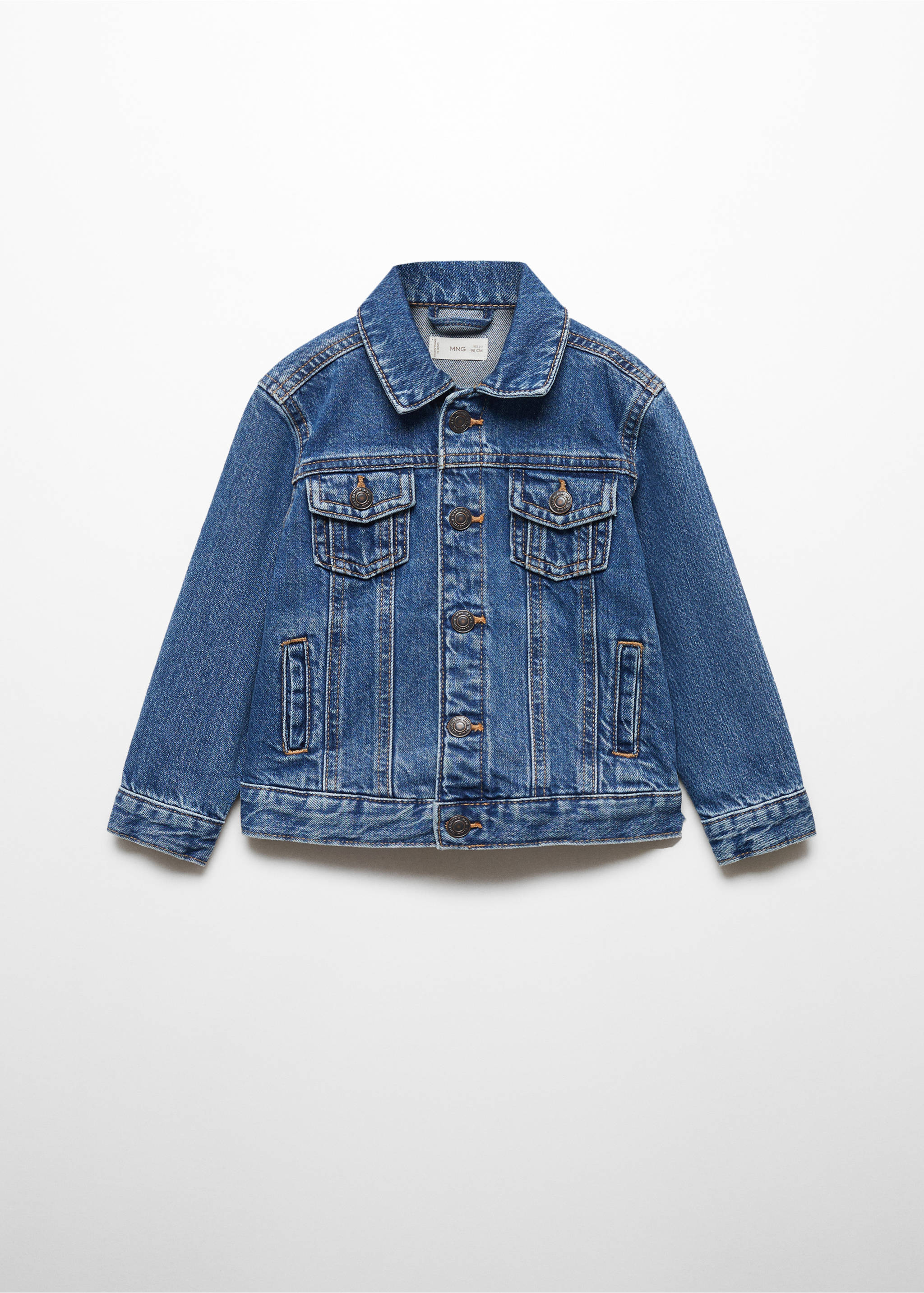 Cotton denim jacket - Article without model, Medium Blue. Ref: 67093265-00.