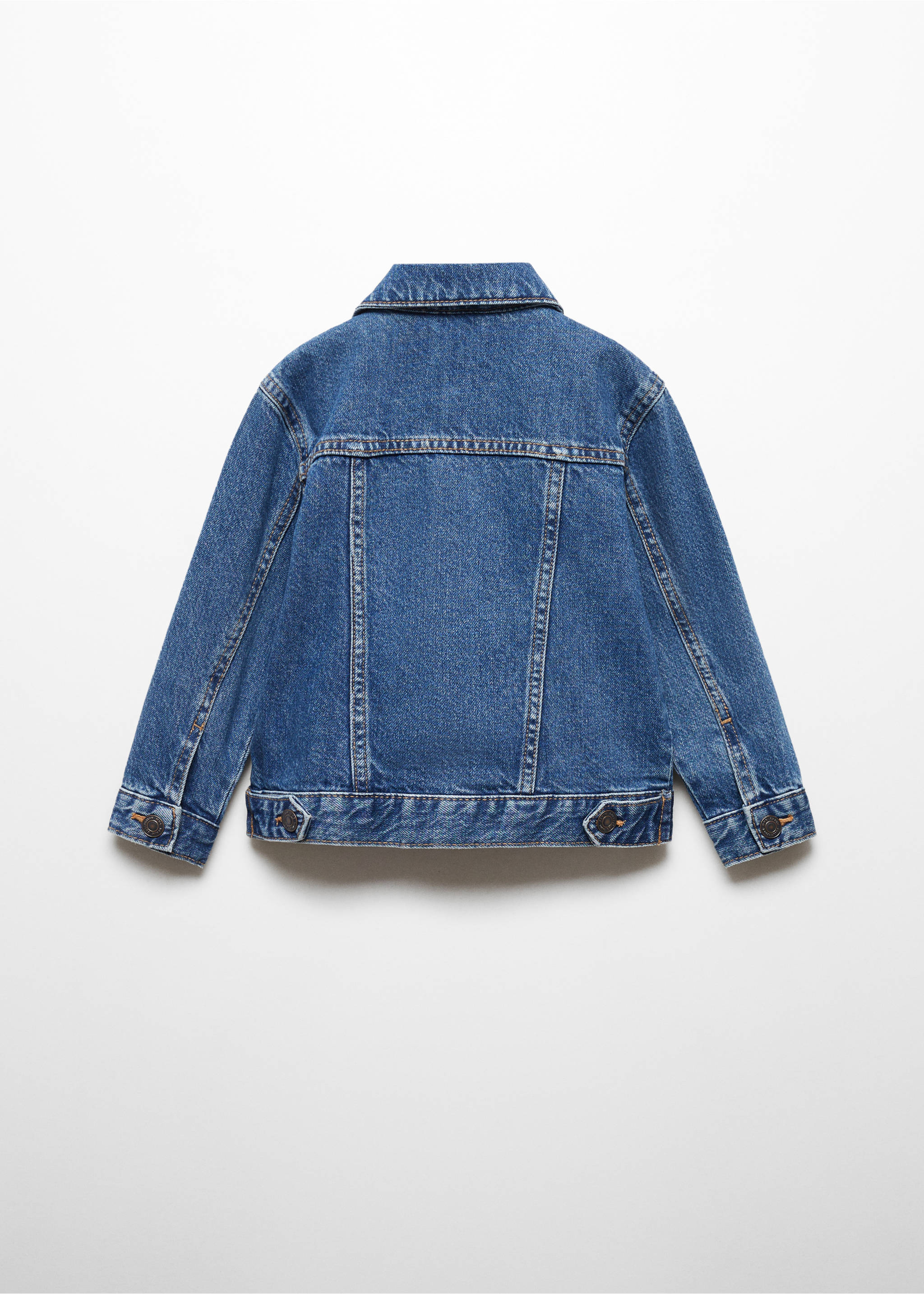 Cotton denim jacket - Reverse of the article, Medium Blue. Ref: 67093265-00.