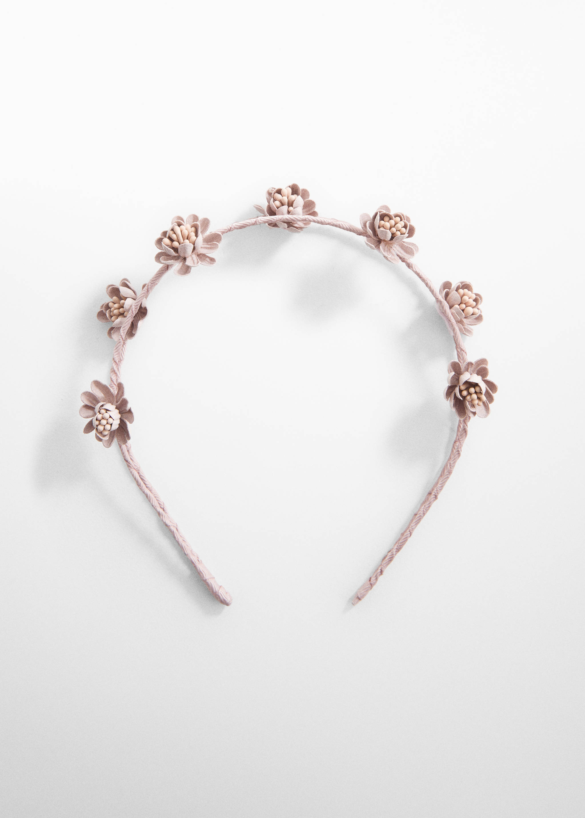 Headband with embossed flowers - Article without model
